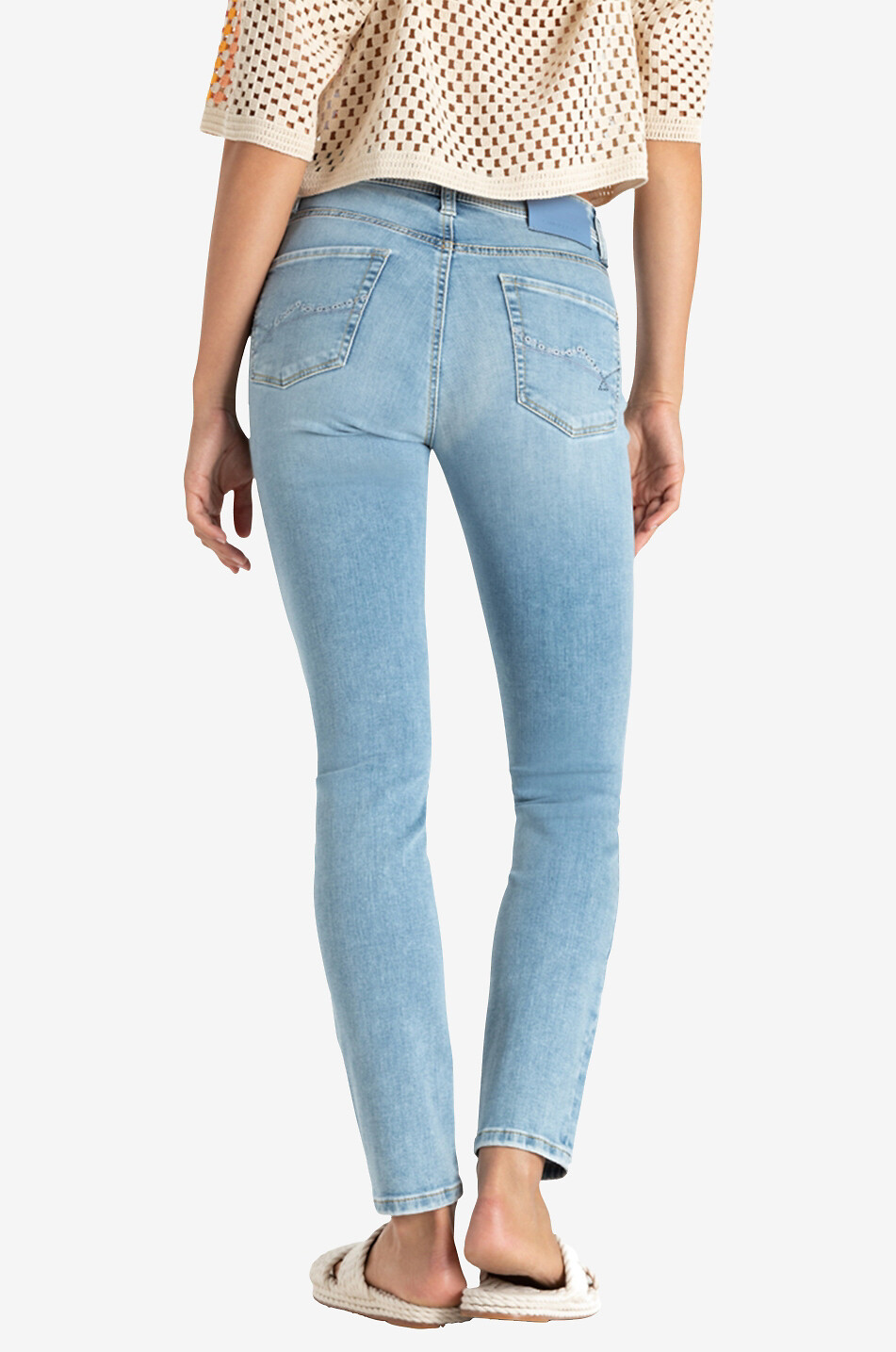 Jeans mit schmalem Bein und Glitter-Details Parla