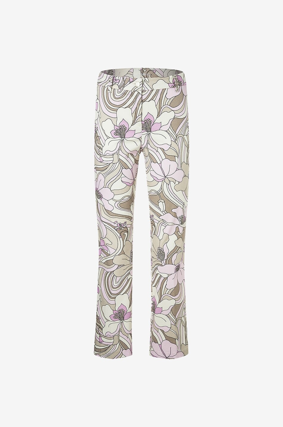Stella floral bootcut trousers
