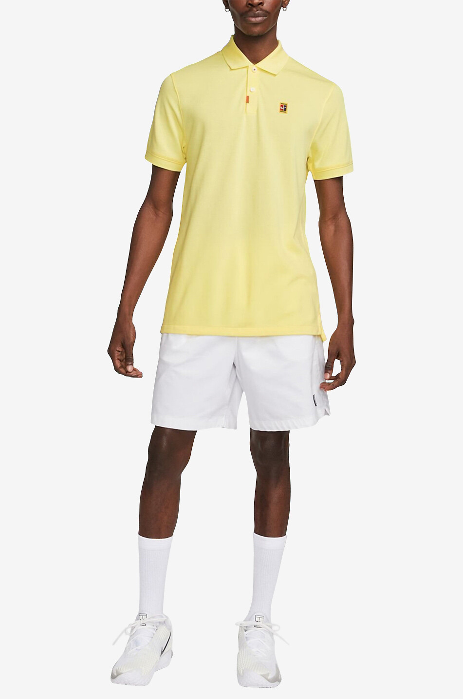 NIKE Polo de tennis à manches courtes Homme JAUNE 6