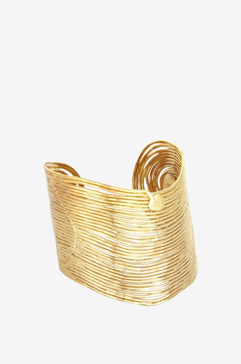 GAS BIJOUX Manchette en métal doré Wave Femme DORE 1