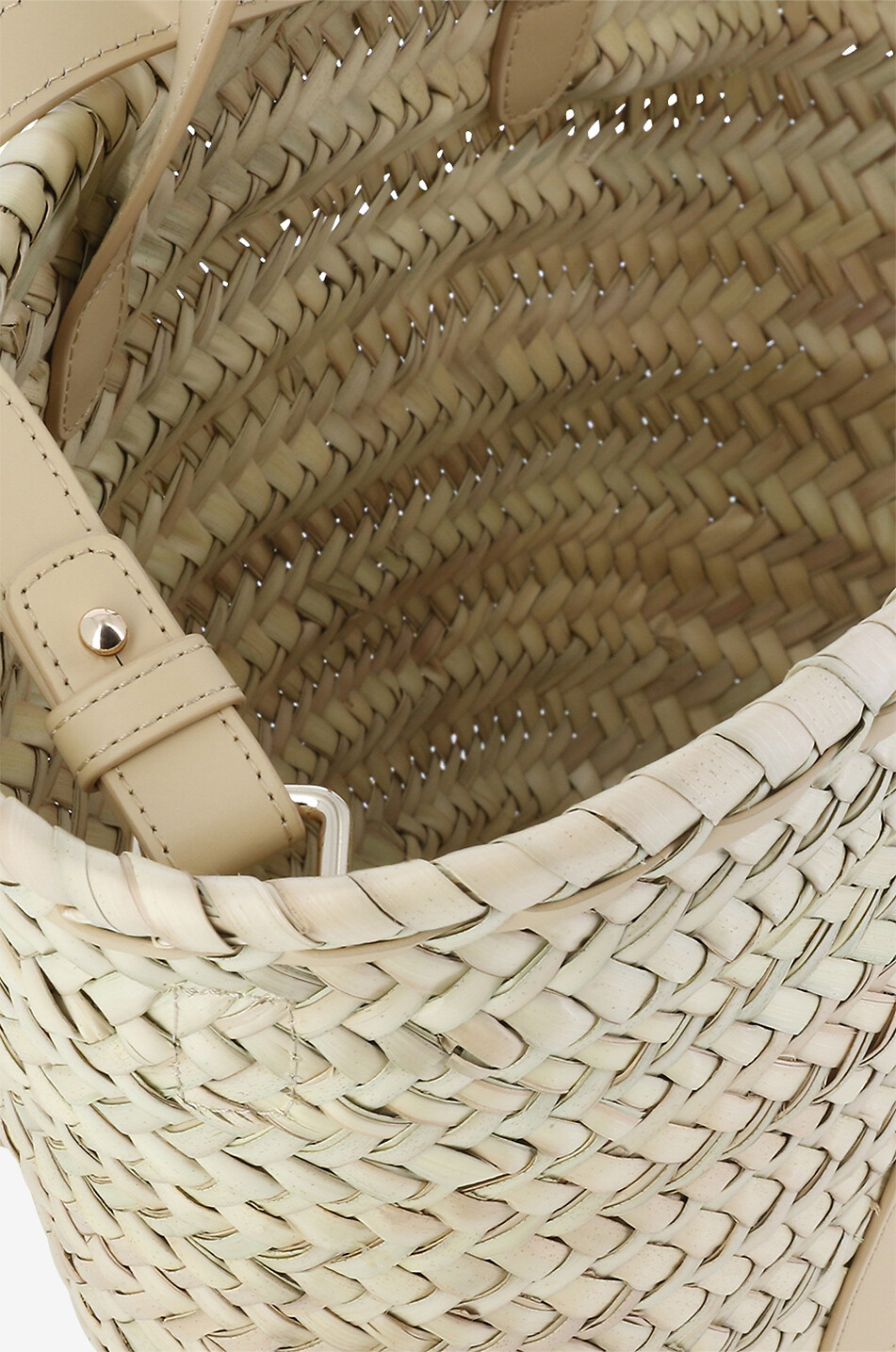 Panier en paille et cuir Zoe Small