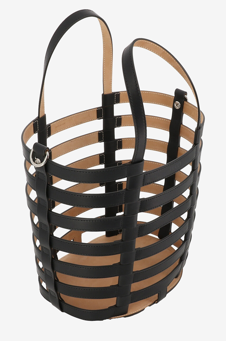 PUCCI Bucket-Tasche aus Leder und Seide Lido Small Damen SCHWARZ 7