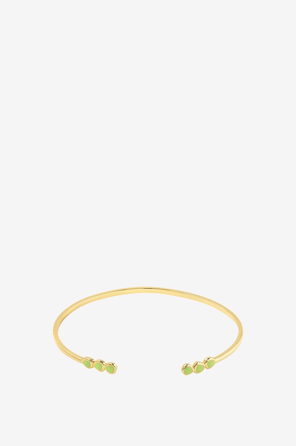 Lumi enamelled gold-tone bangle