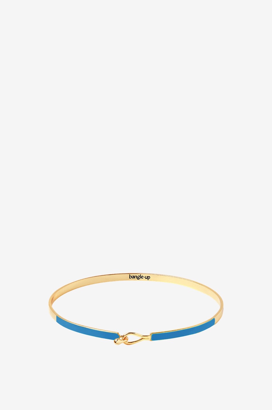 Lily closed enamelled bangle