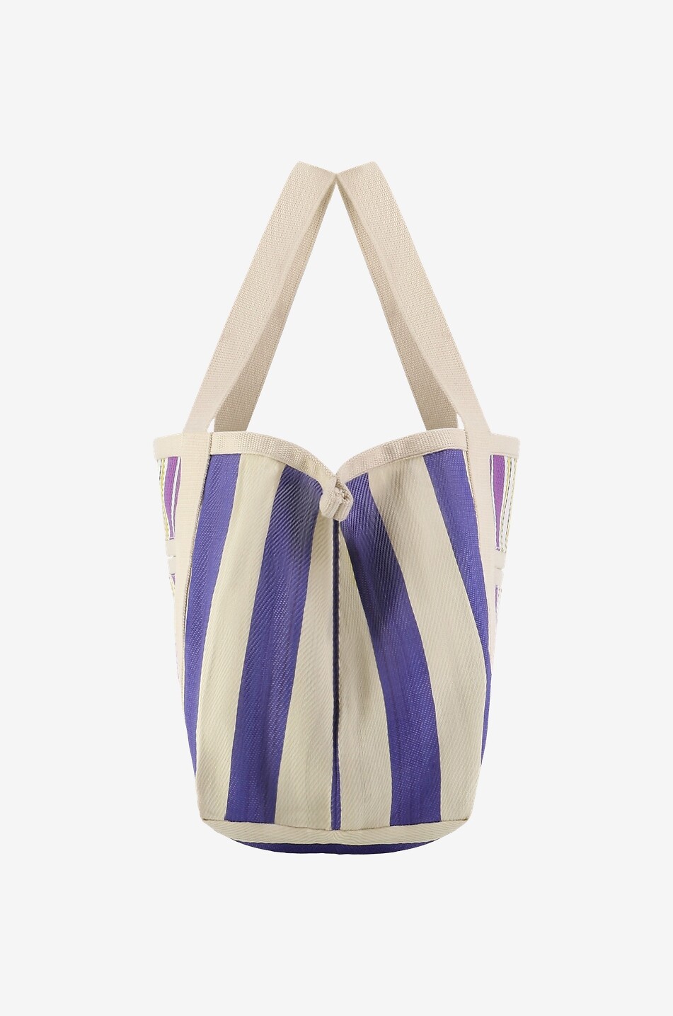 ISABEL MARANT Darwen striped openwork nylon tote bag Women MULTI COLOURED 4