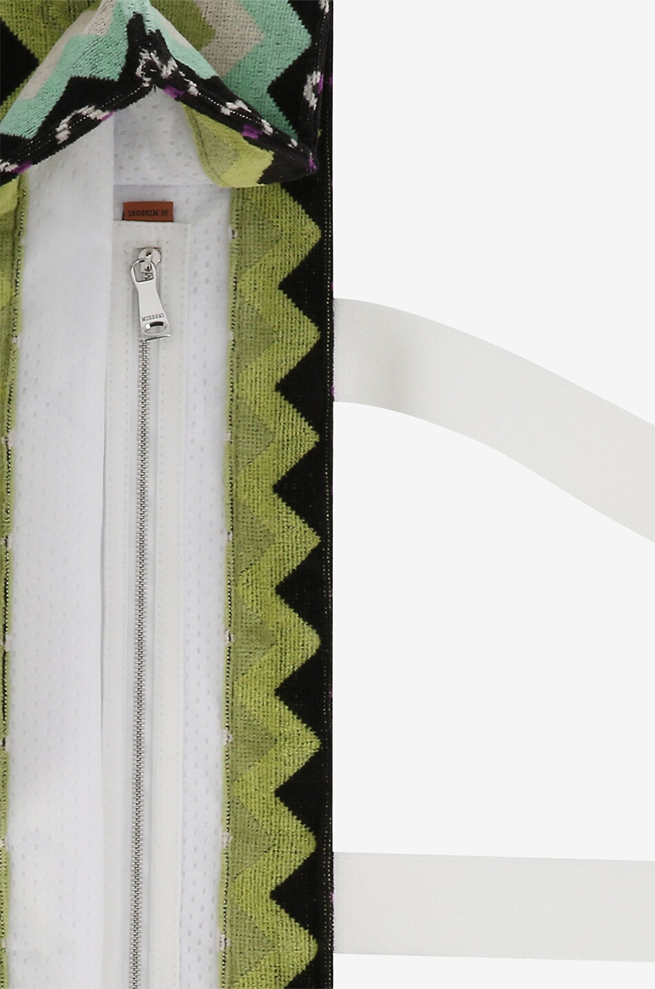 MISSONI Herringbone adorned large terry tote bag Women MULTI COLOURED 3