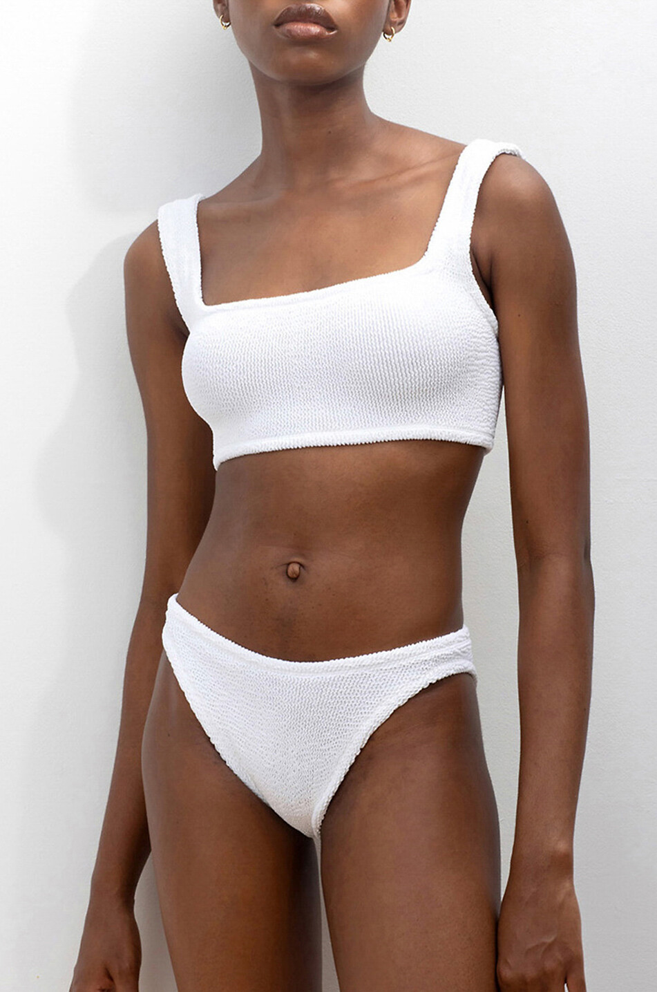 HUNZA G Bikini aus Seersucker Xandra Damen WEISS 3