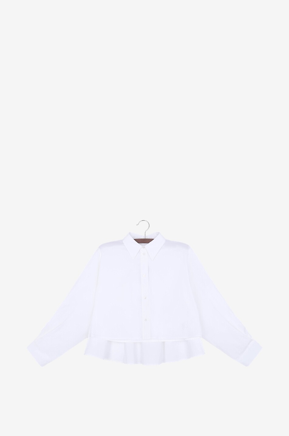 Girl's boxy poplin shirt