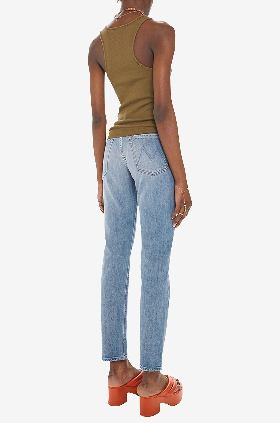 Jean droit en coton High Waisted Hiker Hover