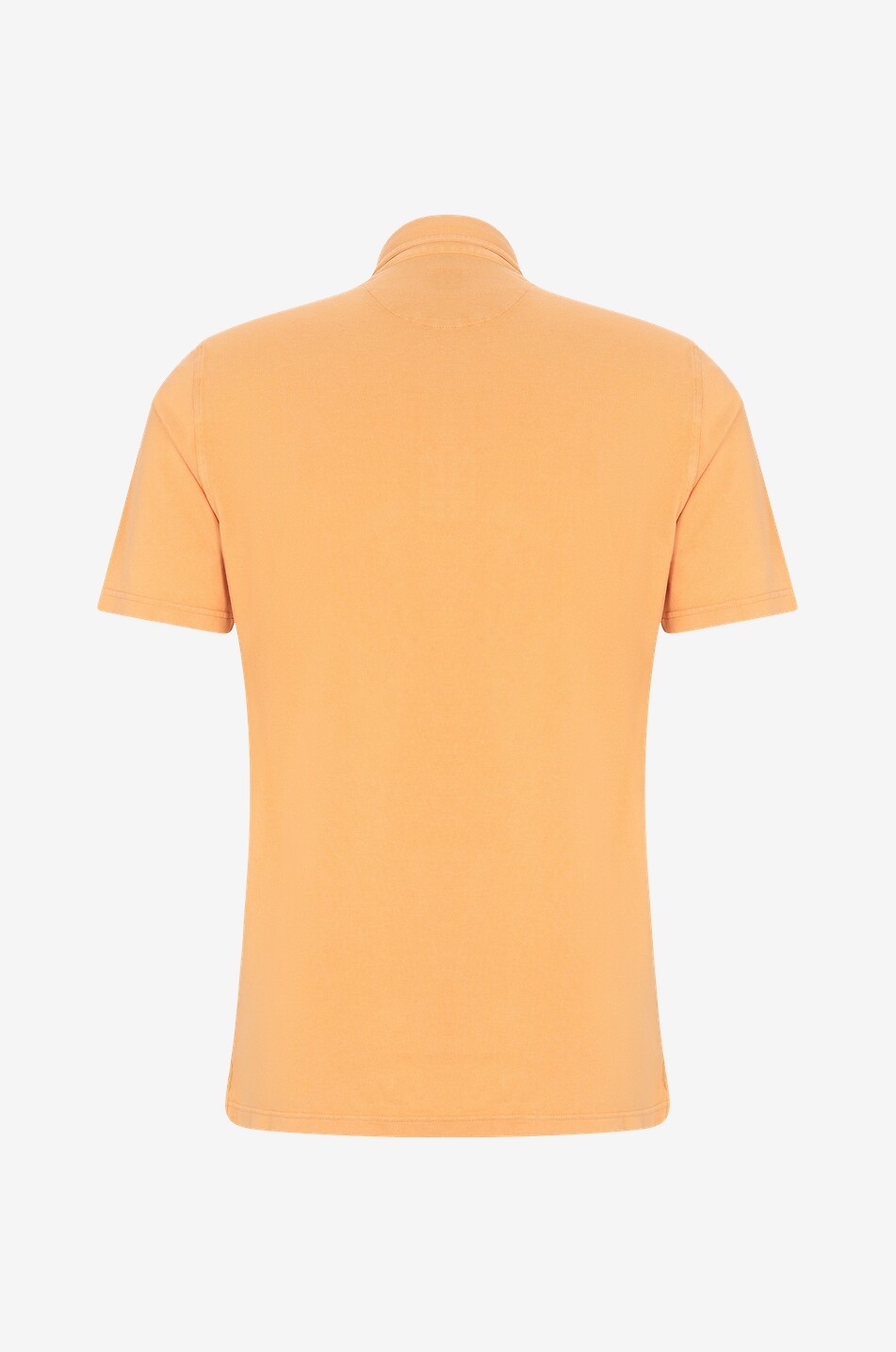 FEDELI Polo manches courtes en coton Tommy MM PI Homme ORANGE CLAIR 2