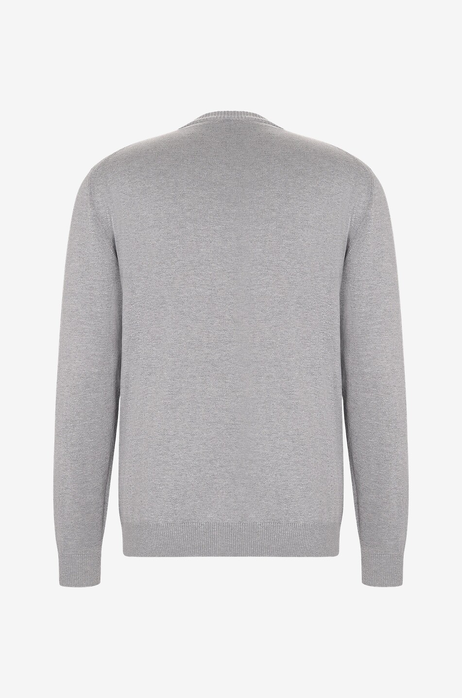 MAURIZIO BALDASSARI Pullover mit Rundhalsausschnitt aus Seide und Baumwolle Herren MITTELGRAU 2