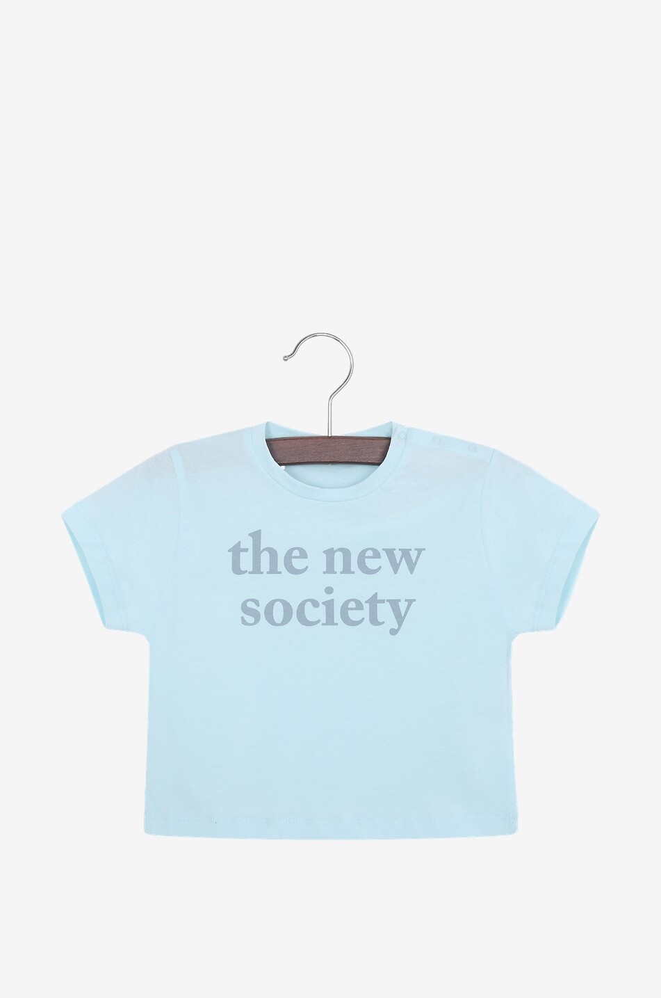 THE NEW SOCIETY Logo printed baby short-sleeve T-shirt Baby BLUE 1