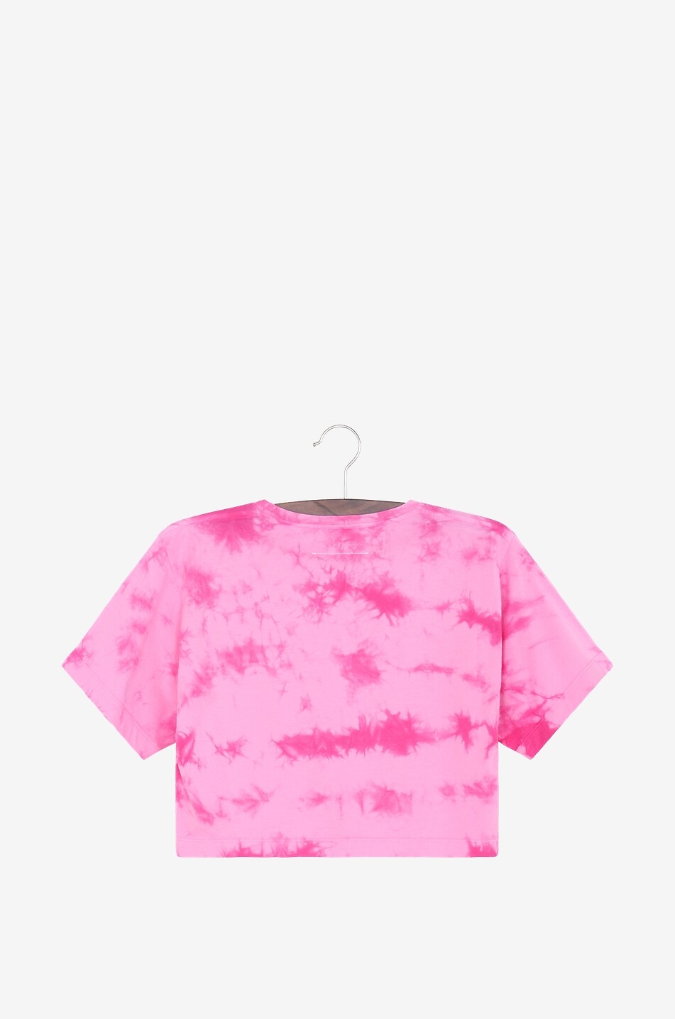 MM6 MAISON MARGIELA Verkürztes Mädchen-Boxy-T-Shirt mit Tie-and-Dye-Print Mädchen ROSA 2