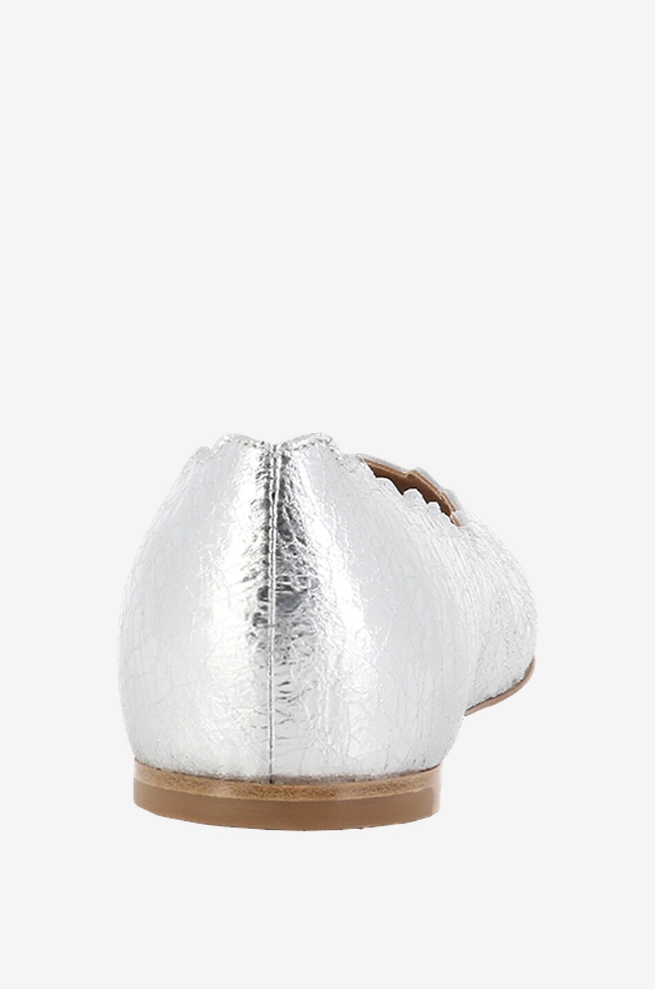 CHLOE Silberne Ballerinas in Craquelé-Optik Lauren Damen SILBER 4