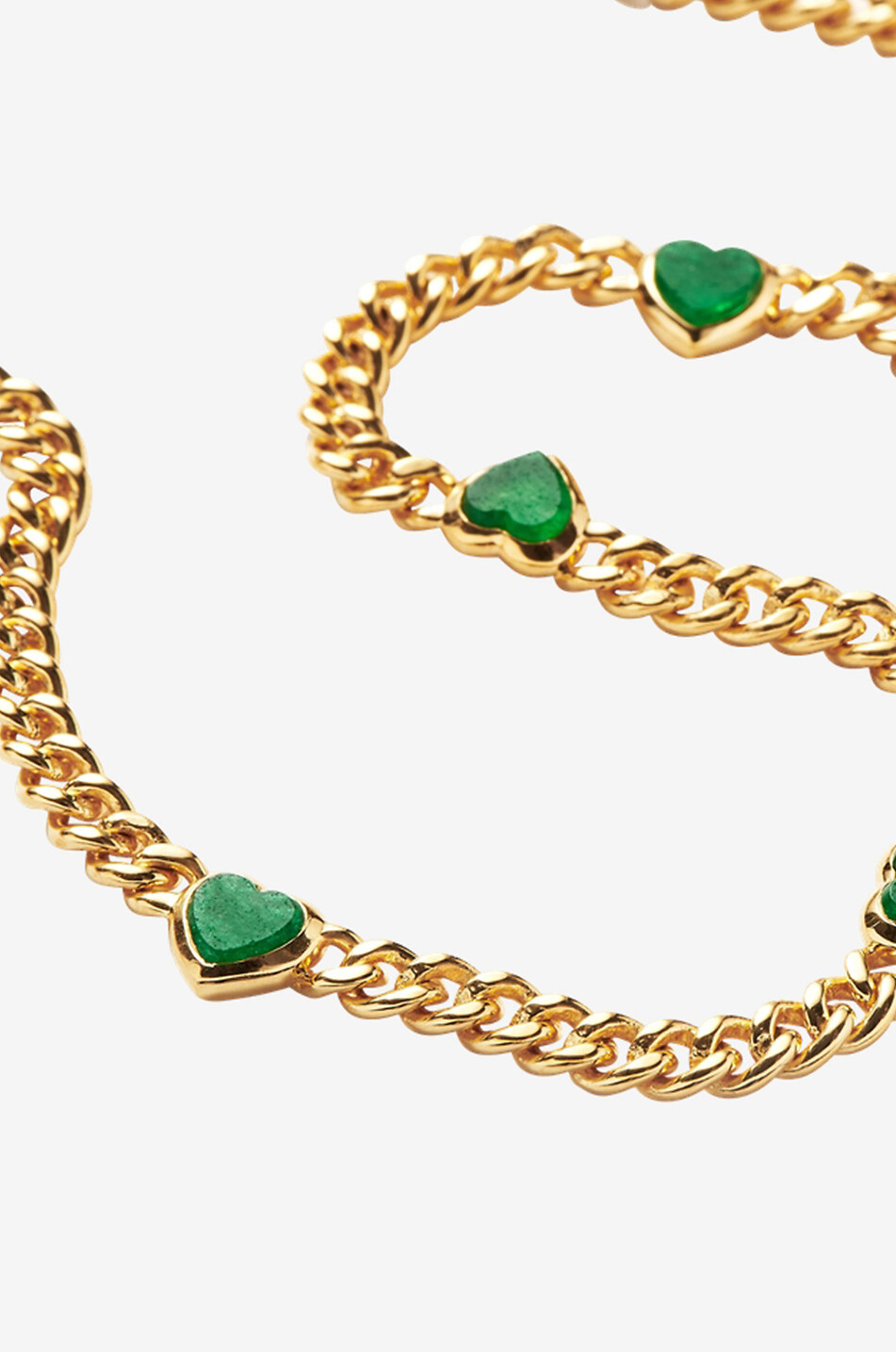 MISSOMA Jelly Heard gold-tone necklace with chalcedony Women GREEN 5