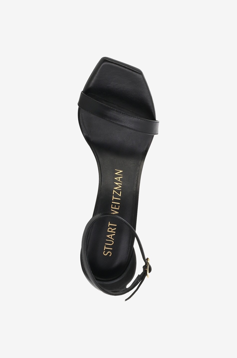 STUART WEITZMAN Sandales en cuir lisse à talon Nunakedcurve 85 Femme NOIR 5