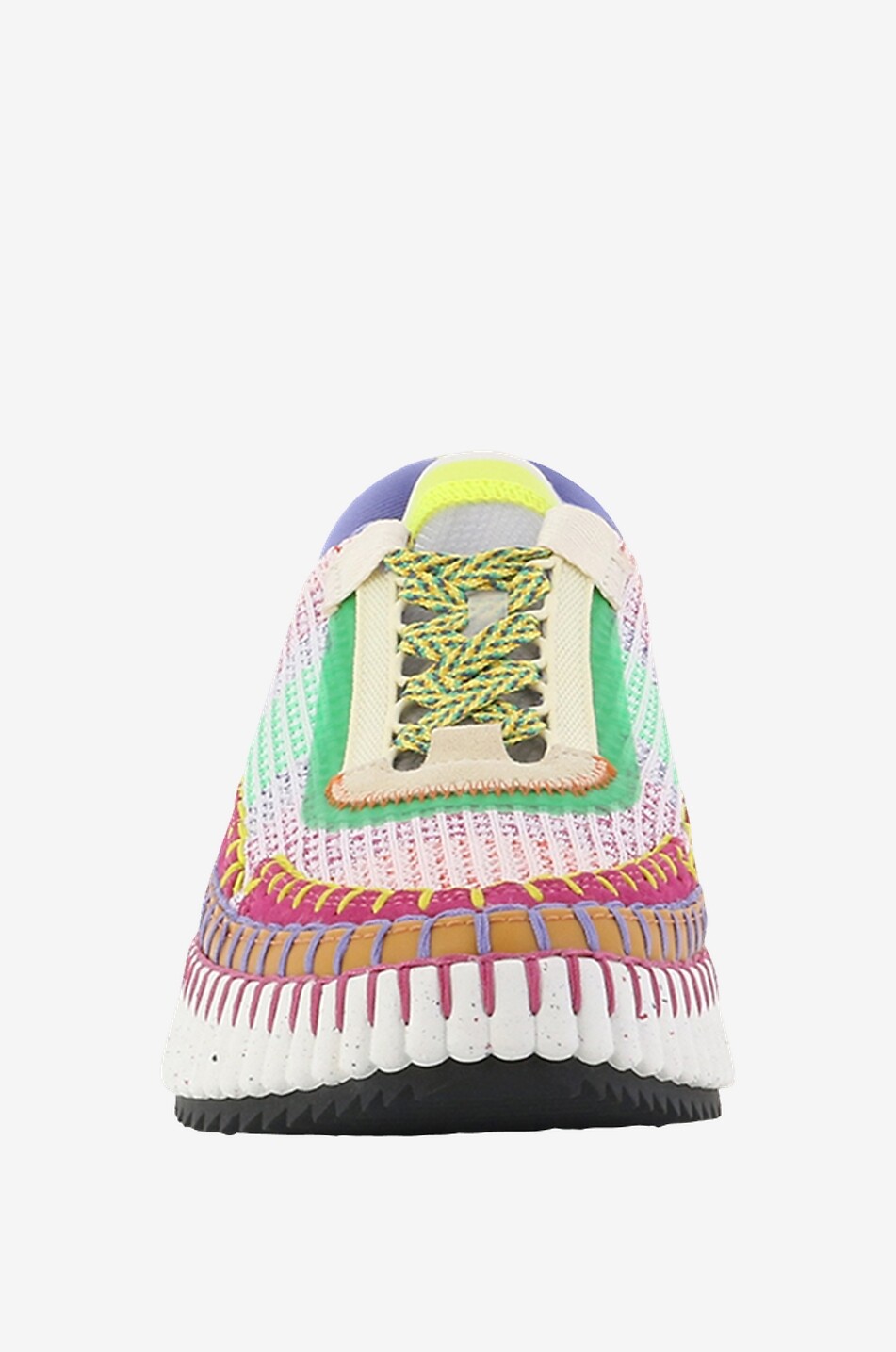 CHLOE Nama Eco-friendly low top mesh sneakers Women RED 2