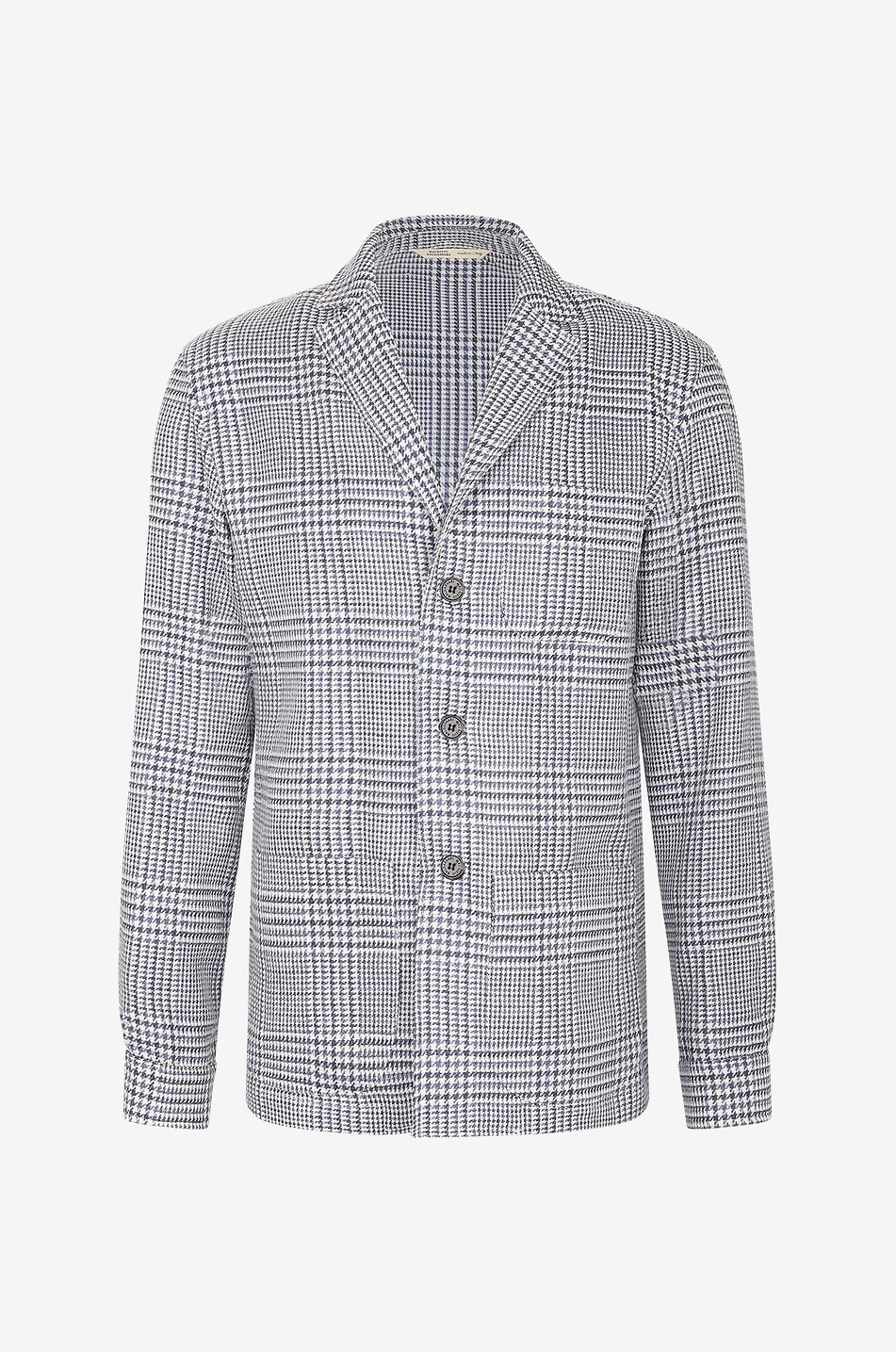 Linen and cotton checked balzer