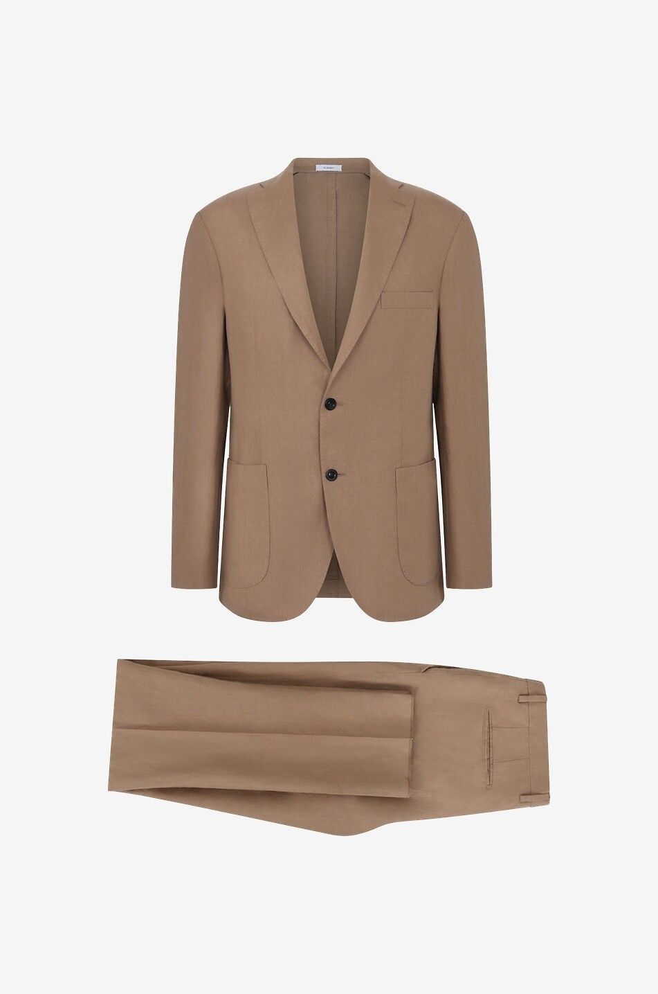 Linen suit with K. Jacket blazer