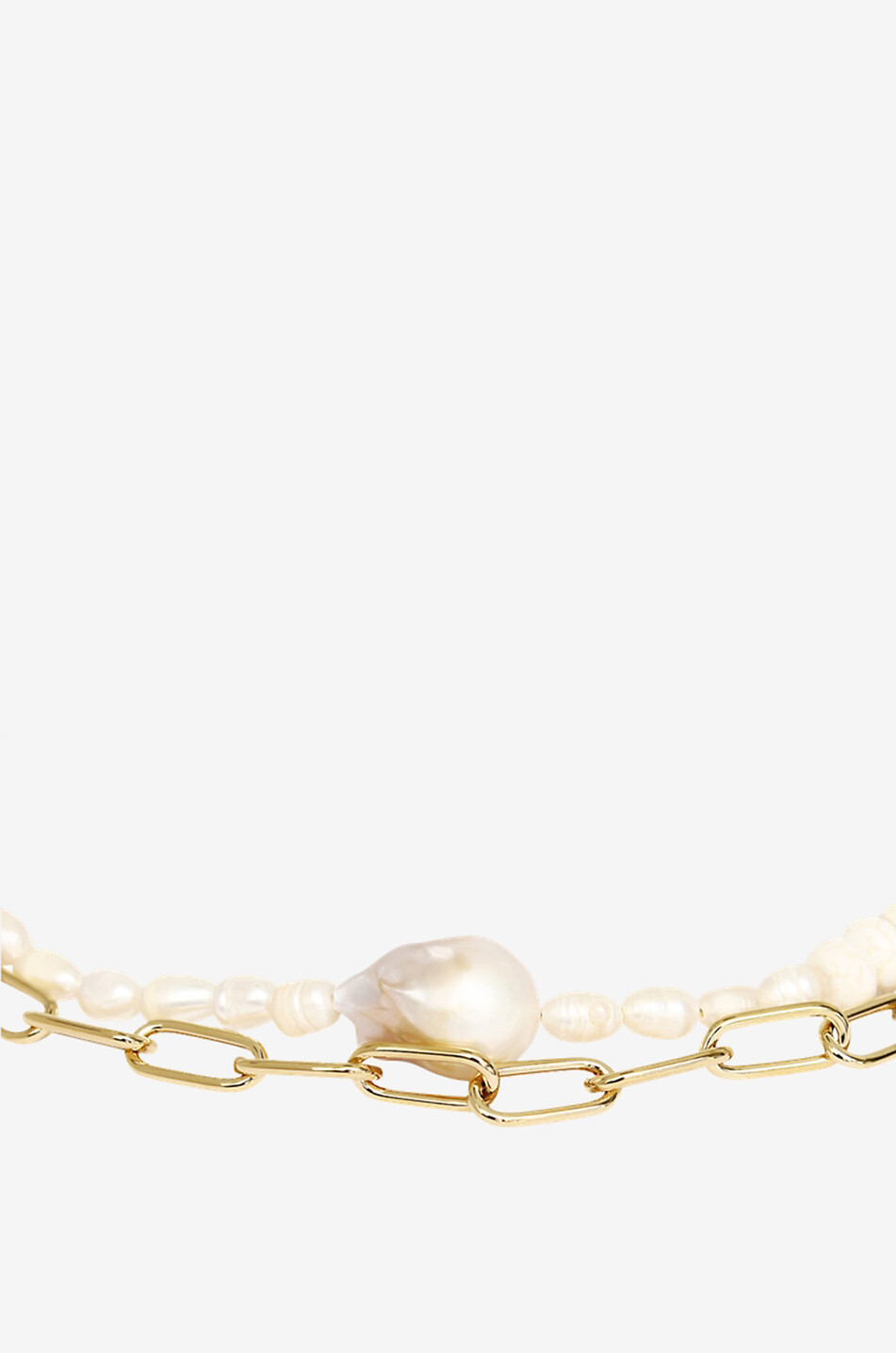BY ALONA Collier en howlite et perles Caspian Femme BLANC 3