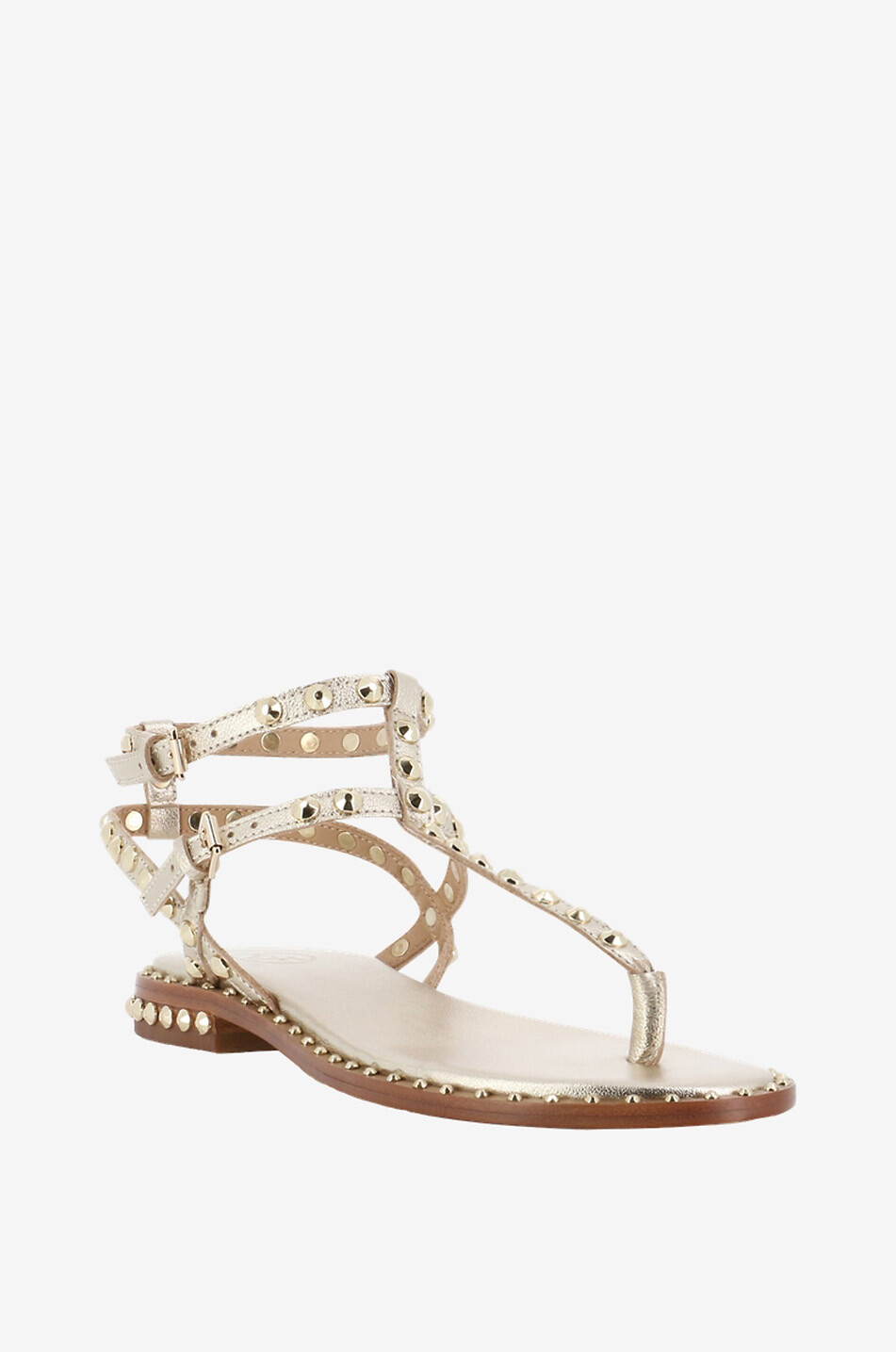 ASH Flache Sandalen aus Leder Paros Damen GOLDEN 1