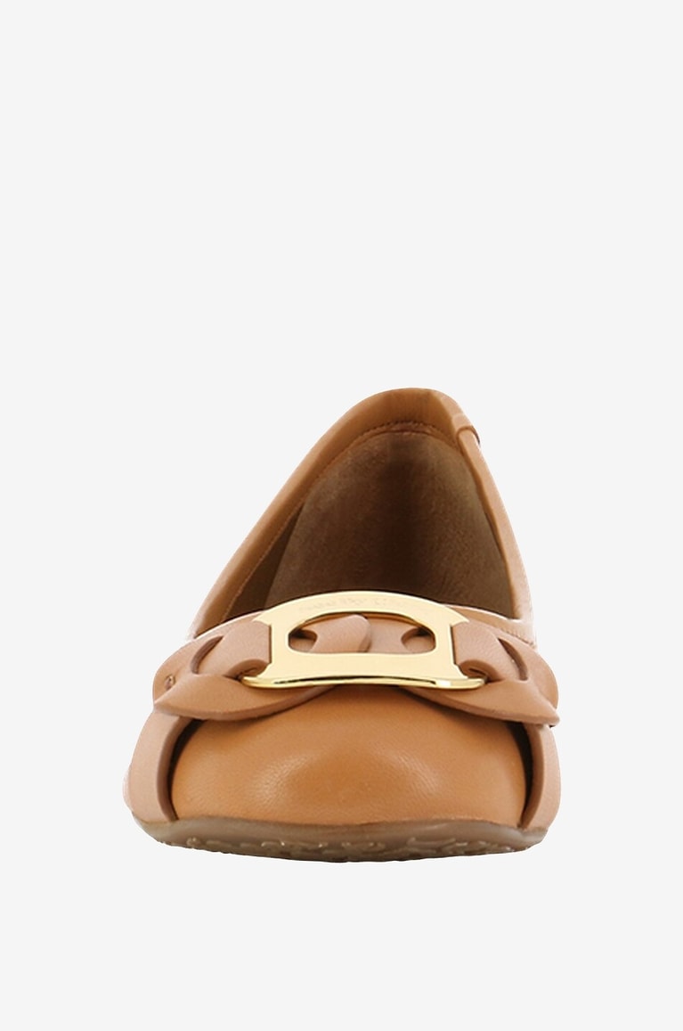 SEE BY CHLOE Ballerinas aus Nappaleder Chany Damen KAMELFARBEN 2