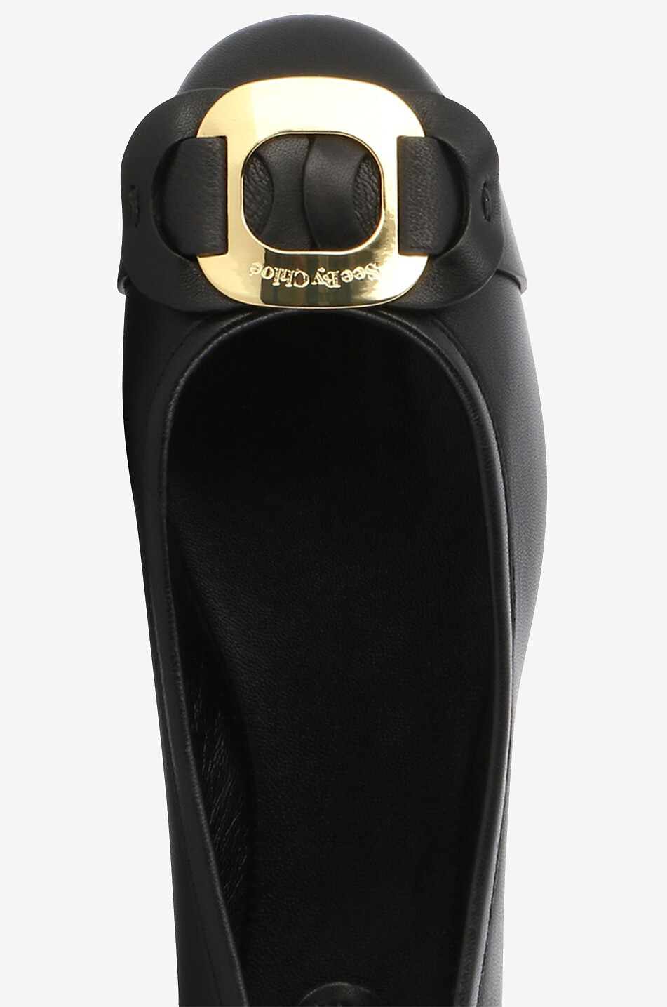 SEE BY CHLOE Chany nappa leather ballet flats Women BLACK 5