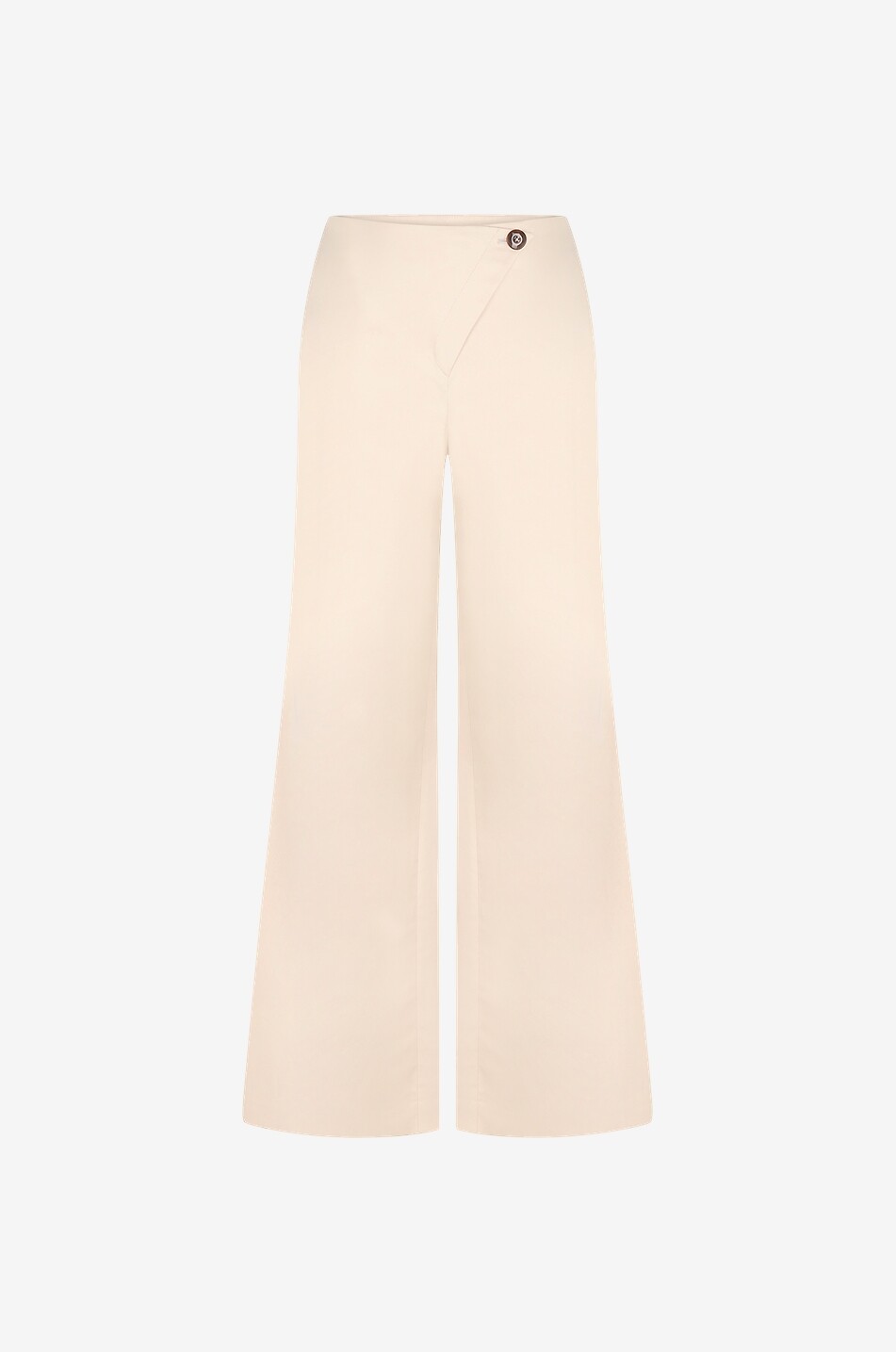 Drapierte Gabardine-Hose mit weitem Bein Rory