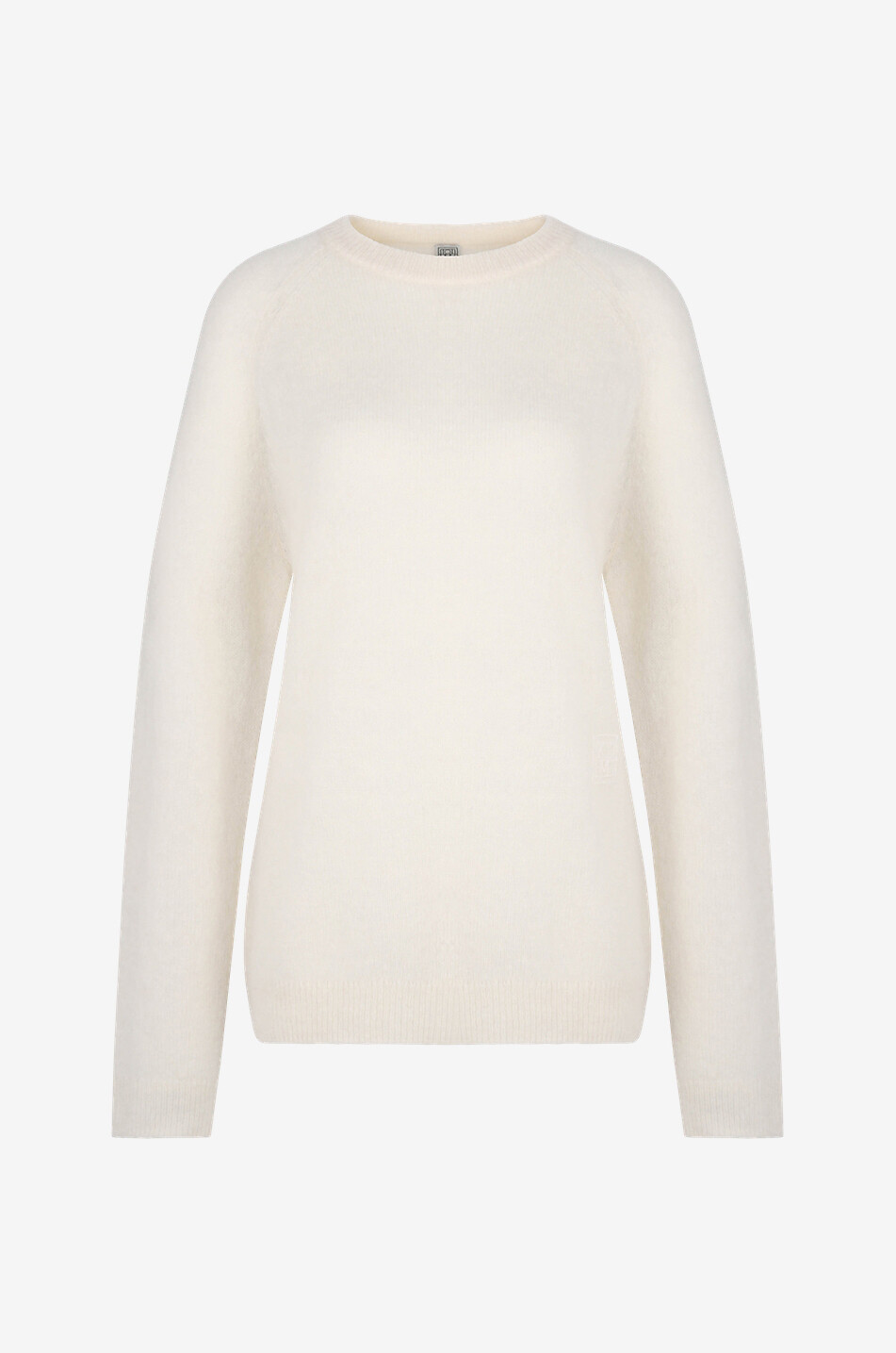 TOTEME Oversize-Pullover aus Alpaka-Mix Featherlight Monogram Damen Hellbeige 1