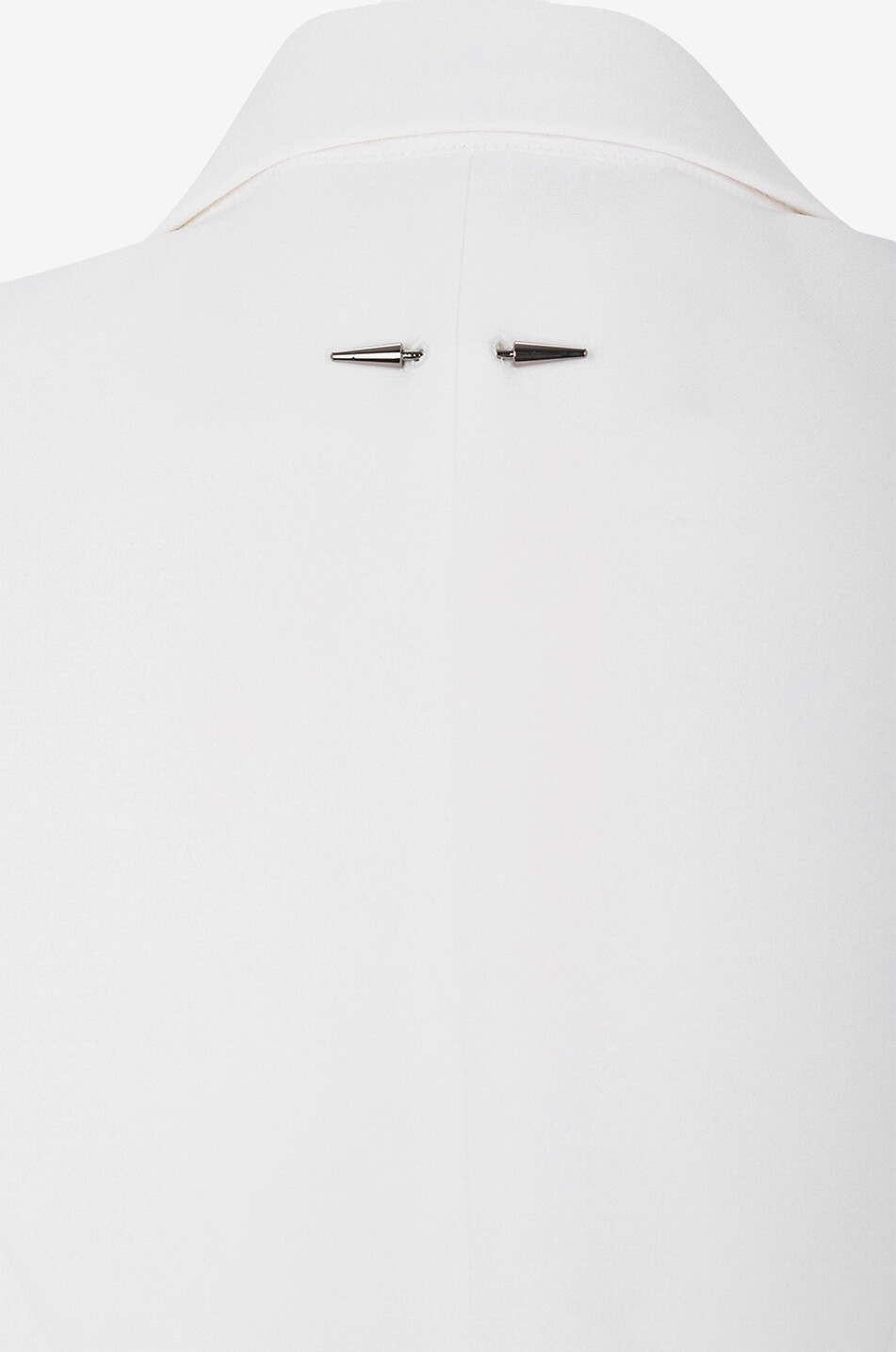 Cinched single-breasted crepe blazer