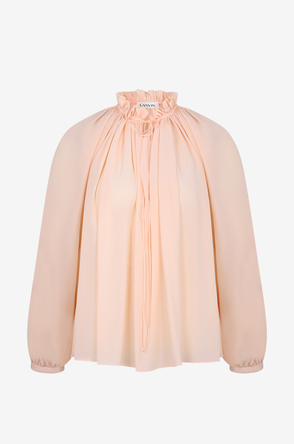 LANVIN Weite Seidenbluse mit Rüschen Damen ORANGE 1