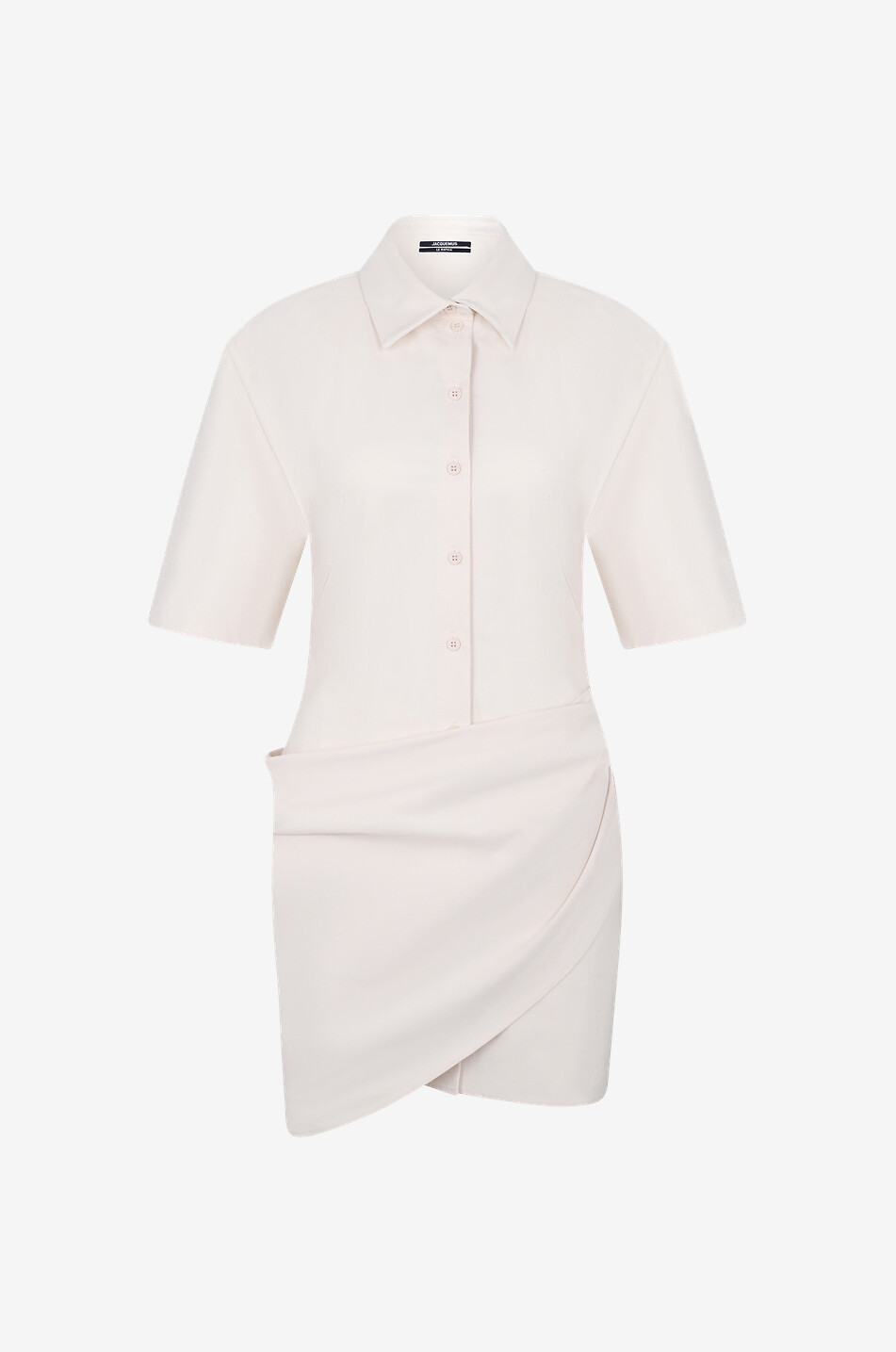 La robe Camisa draped mini shirt dress