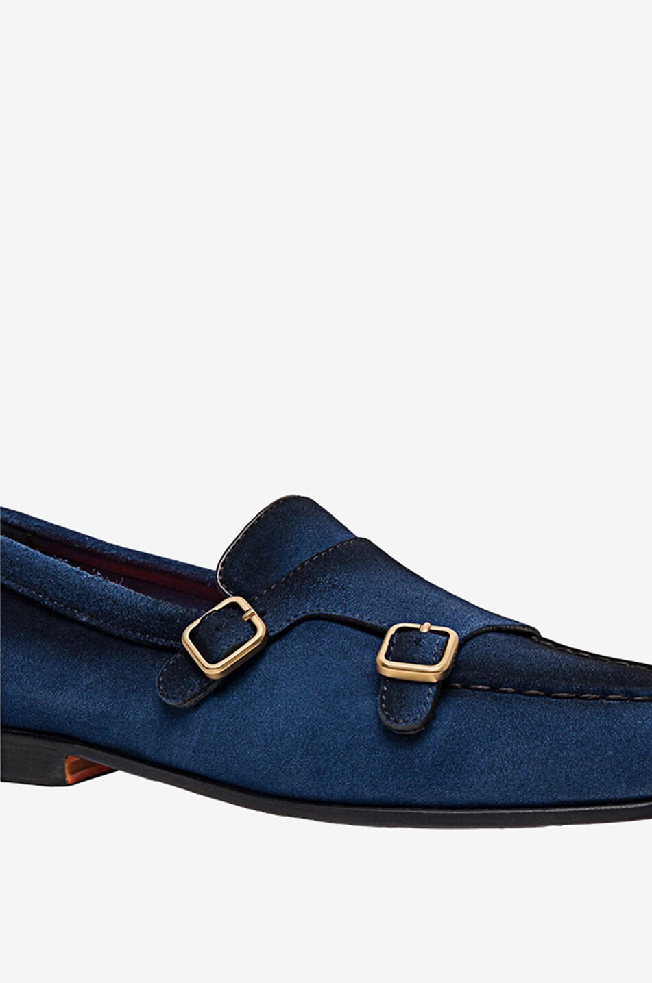 SANTONI Mocassins en daim Homme BLEU FONCE 5