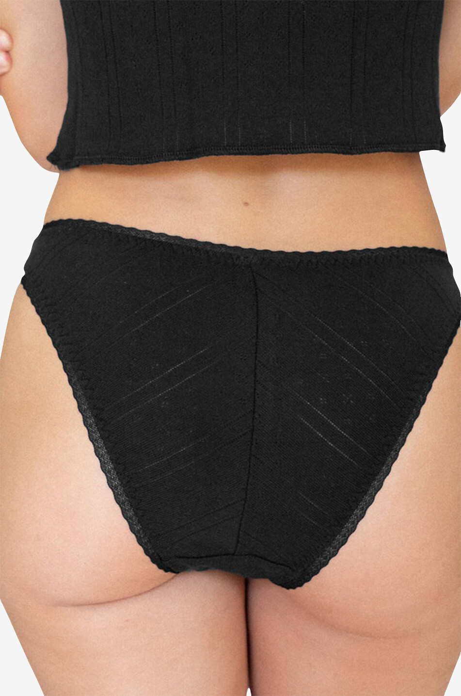 COU COU 3er-Set Slips mit hoher Taille aus Bio-Baumwolle The High Rise Damen SCHWARZ 5