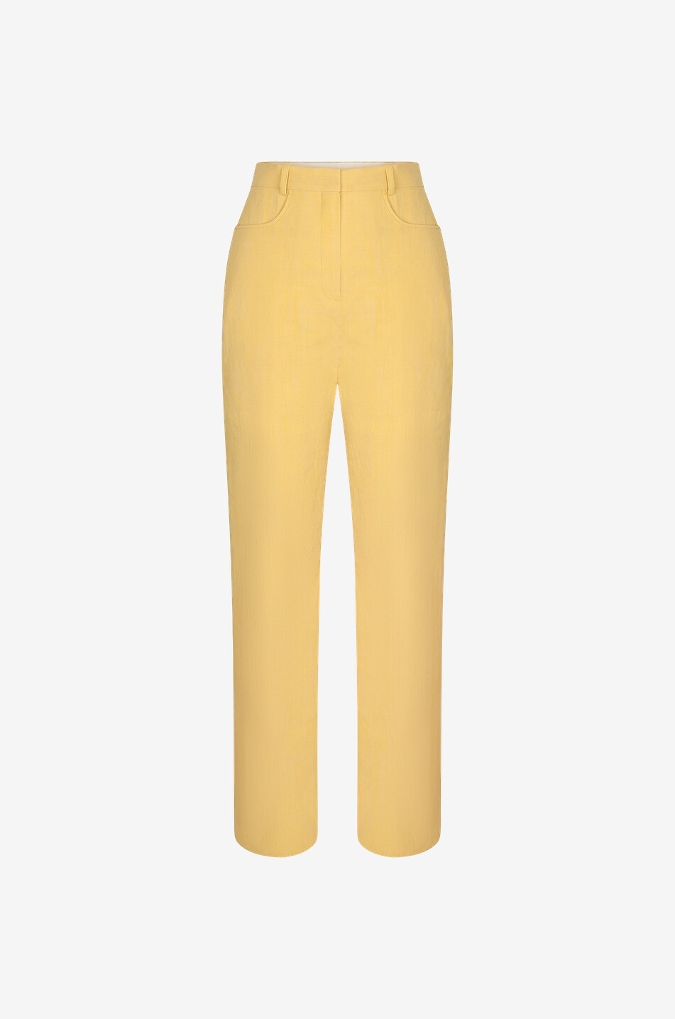 Le pantalon Sauge high-rise flared trousers in linen blend