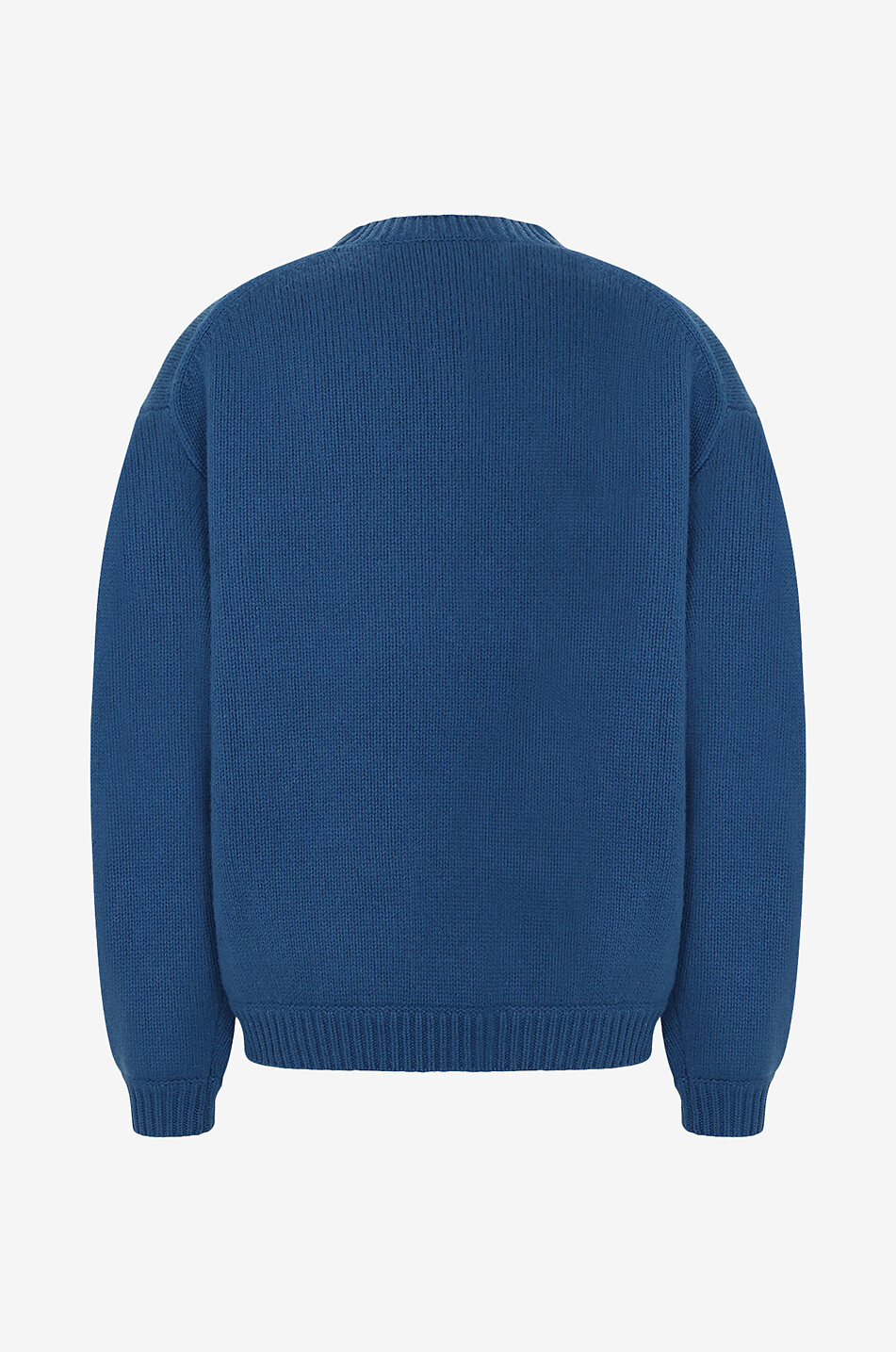 Eléphant wool and cotton round neck jumper