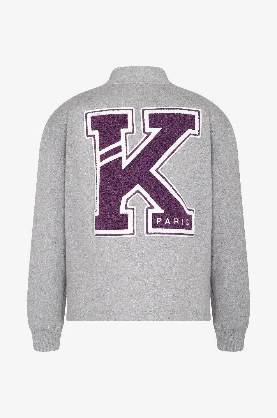 KENZO Geknöpfter Sweat-Cardigan Varsity K Herren GRAU 2