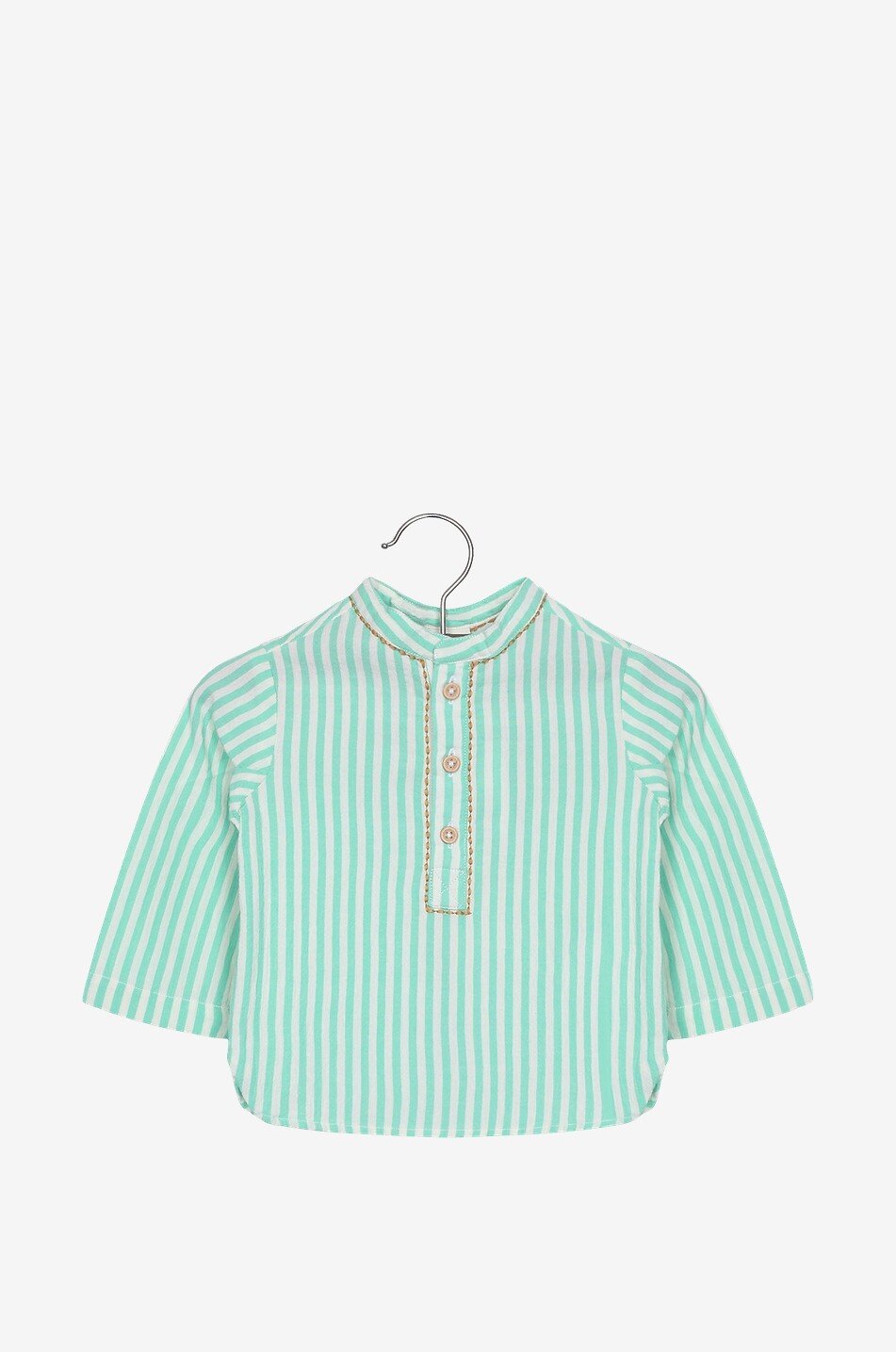 Langärmeliges gestreiftes Hemd für Babys aus Baumwolle