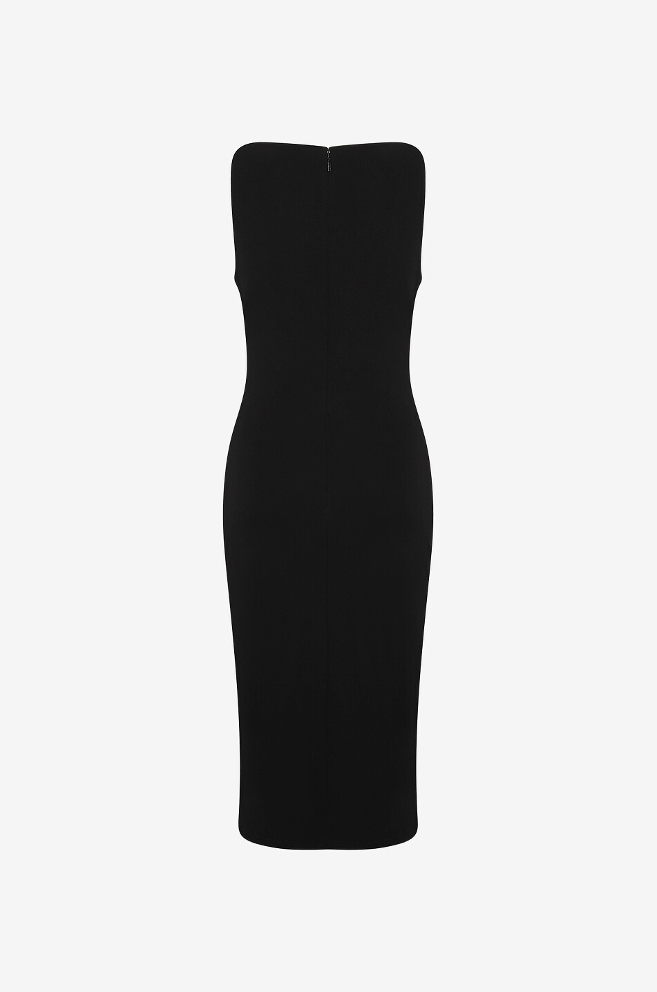 Robe midi moulante à col en cascade Medusa