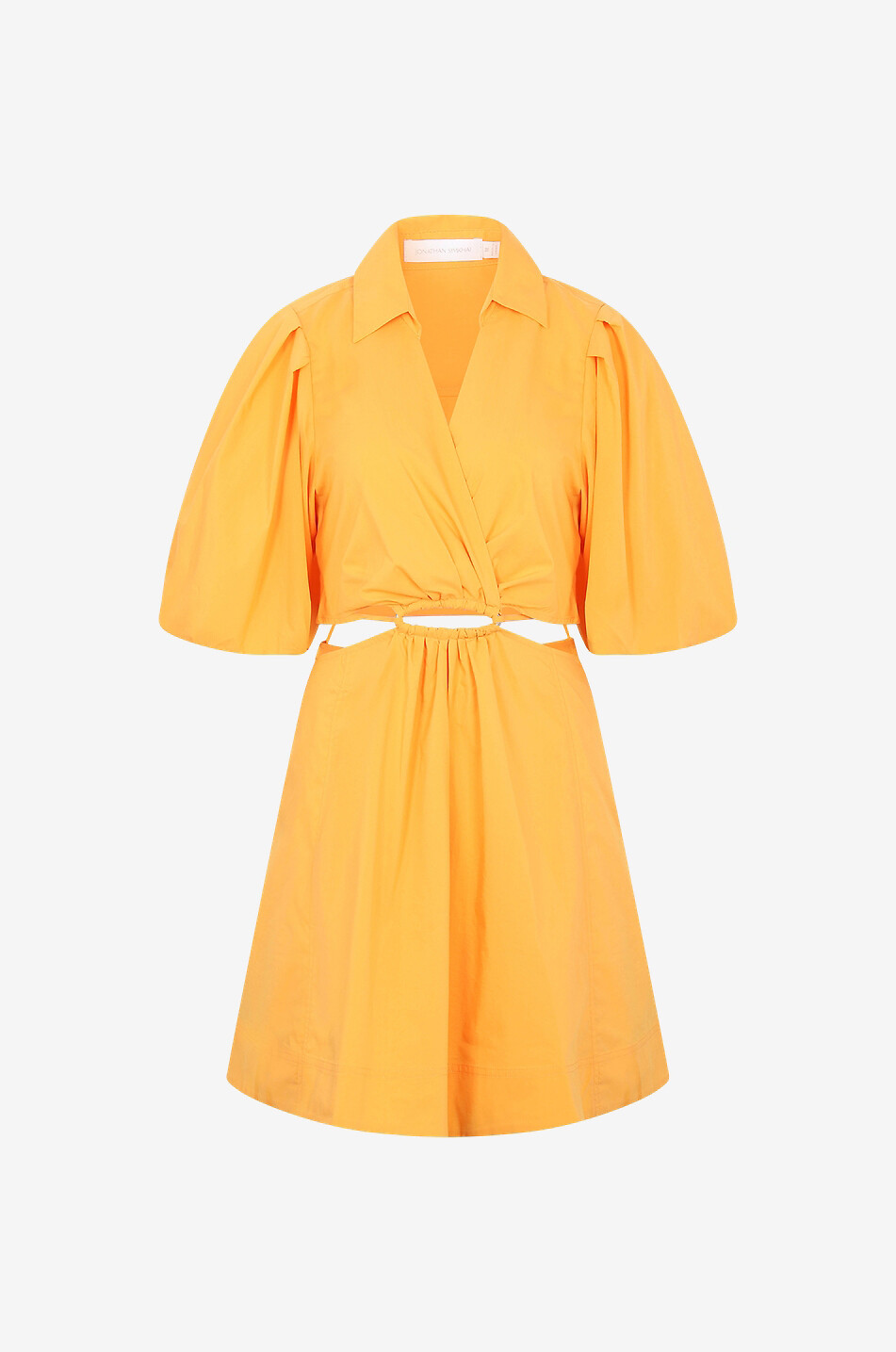 SIMKHAI Aulora cut-out poplin mini dress Women ORANGE 1