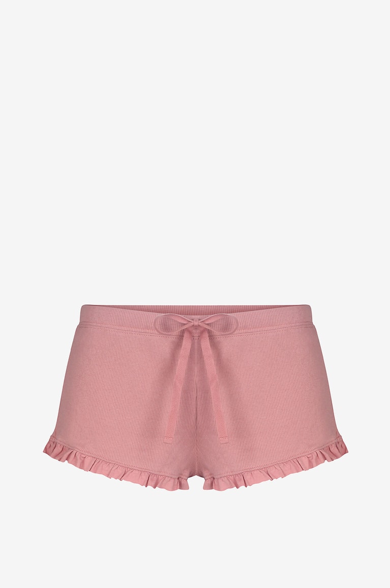 SKIN Raffaela Pima cotton shorts Women MEDIUM PINK 1