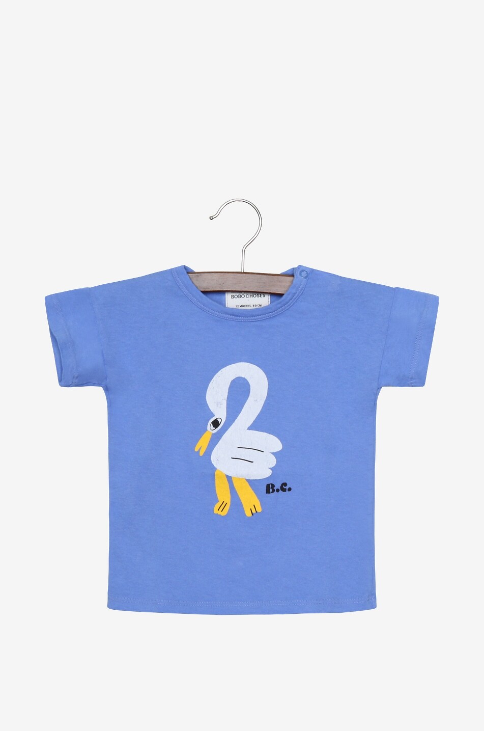 BOBO CHOSES Kurzärmeliges T-Shirt für Babys aus Baumwolle Pelikan Baby BLAU 1