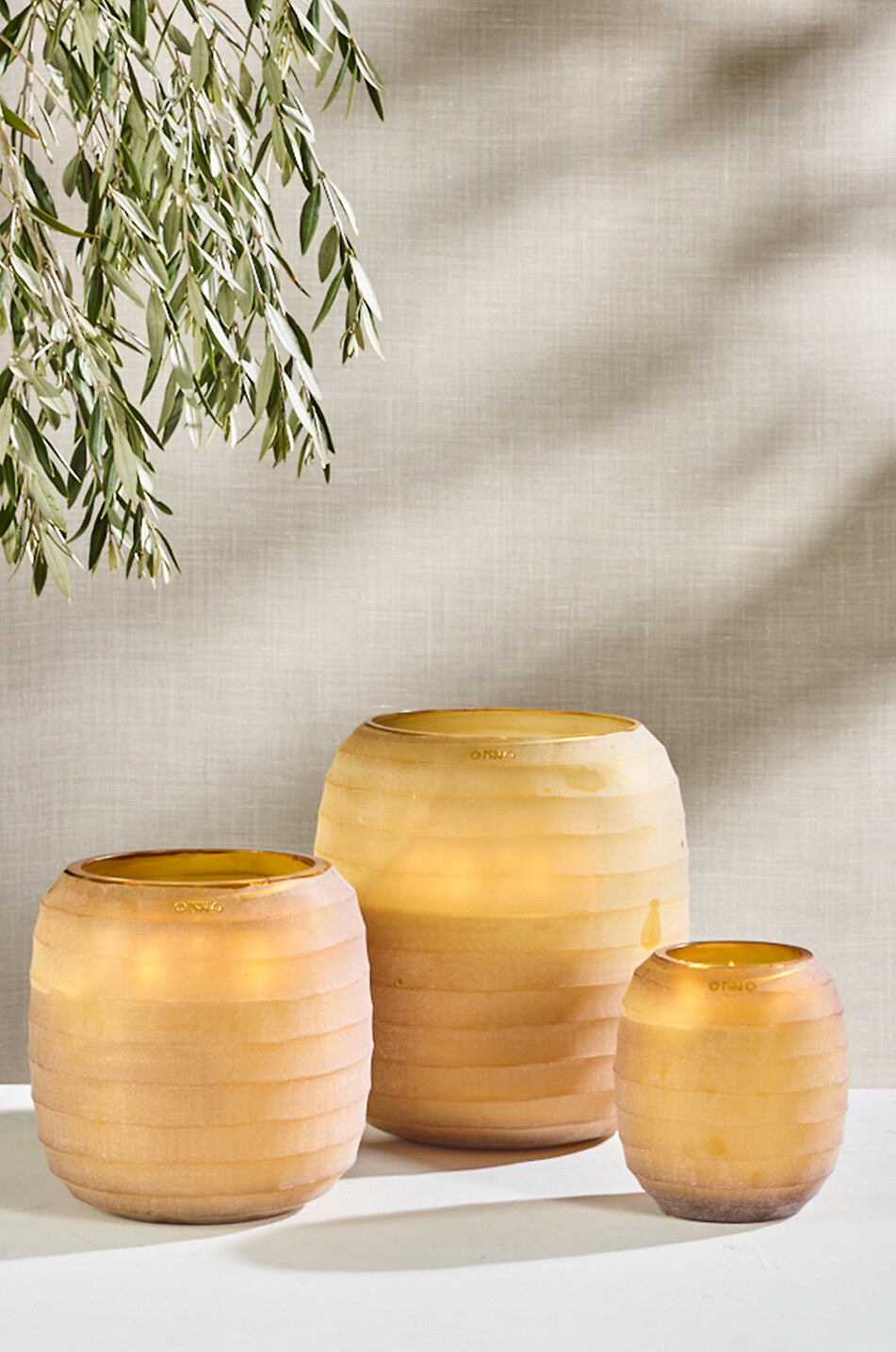 ONNO COLLECTION Waves Yellow M - Phuket Lotus  scented candle Home YELLOW 5