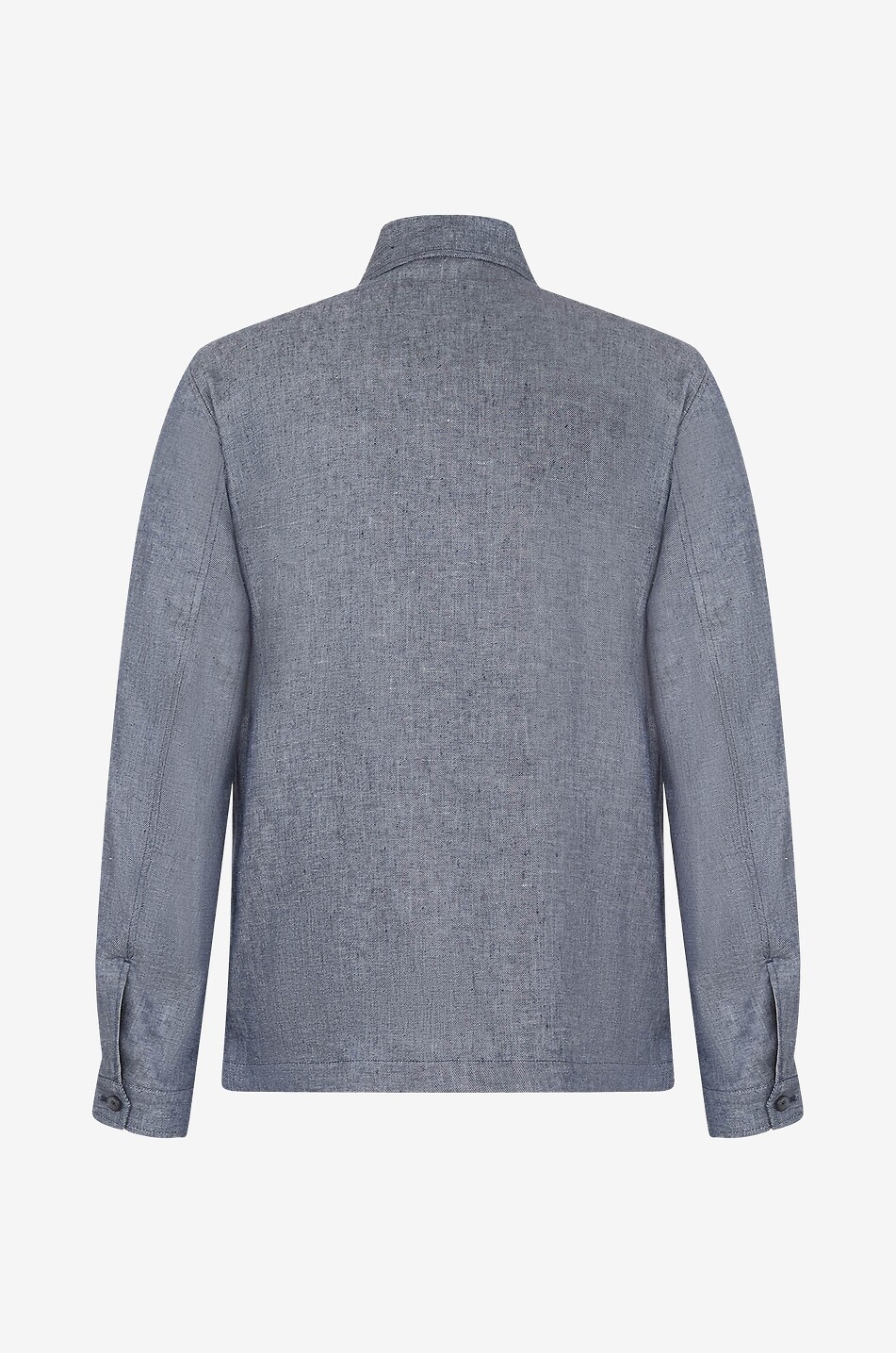 HERNO Langärmeliges Hemd aus Leinen Herren DUNKELBLAU 2