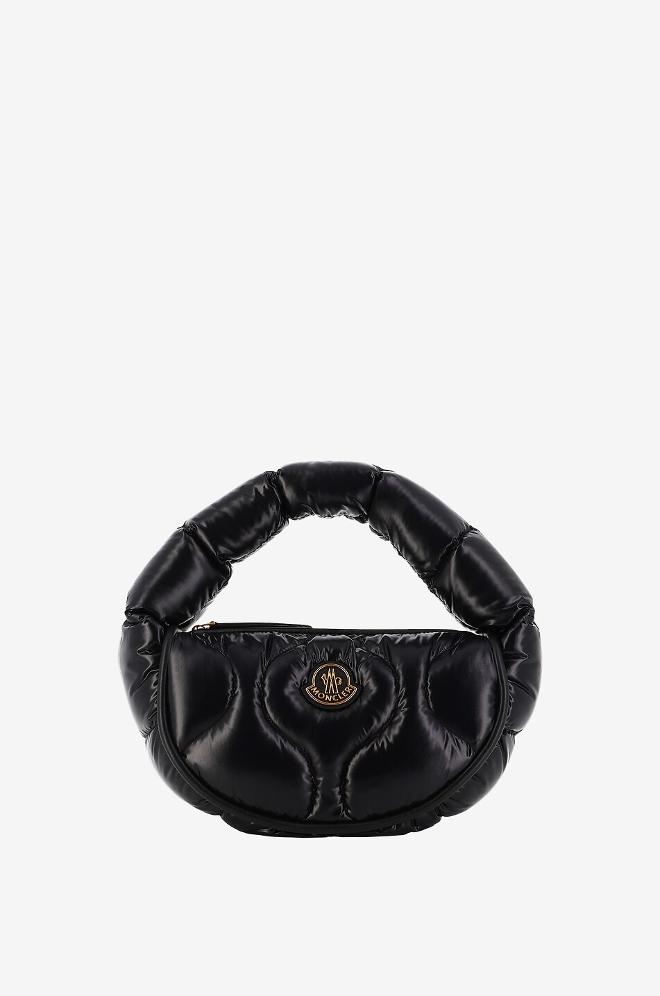 Hobo-Tasche aus gestepptem Nylon und Leder Delilah