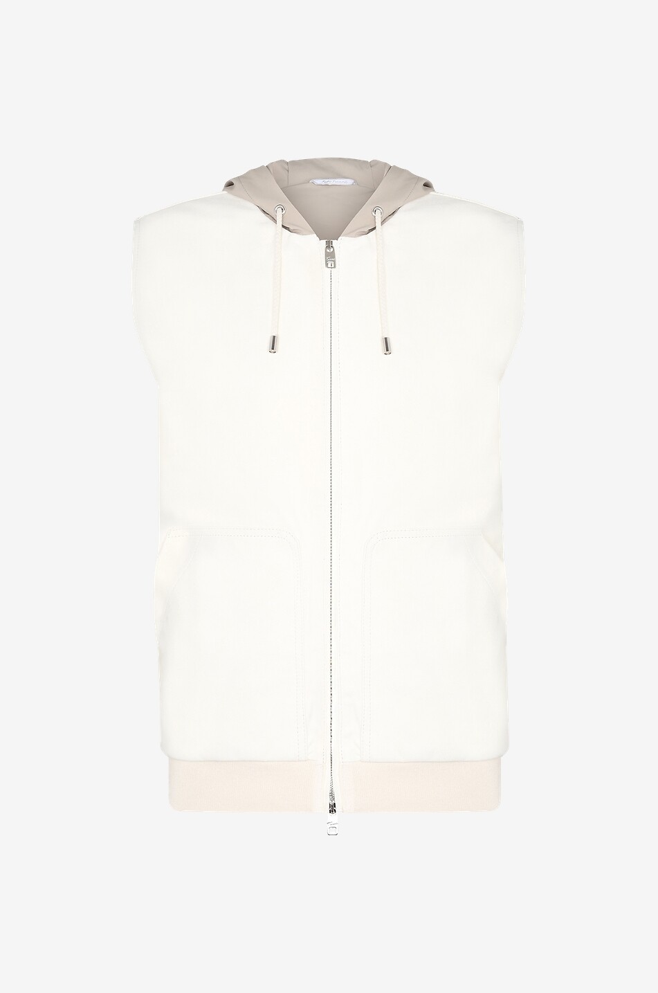 Amax leather sleeveless jacket