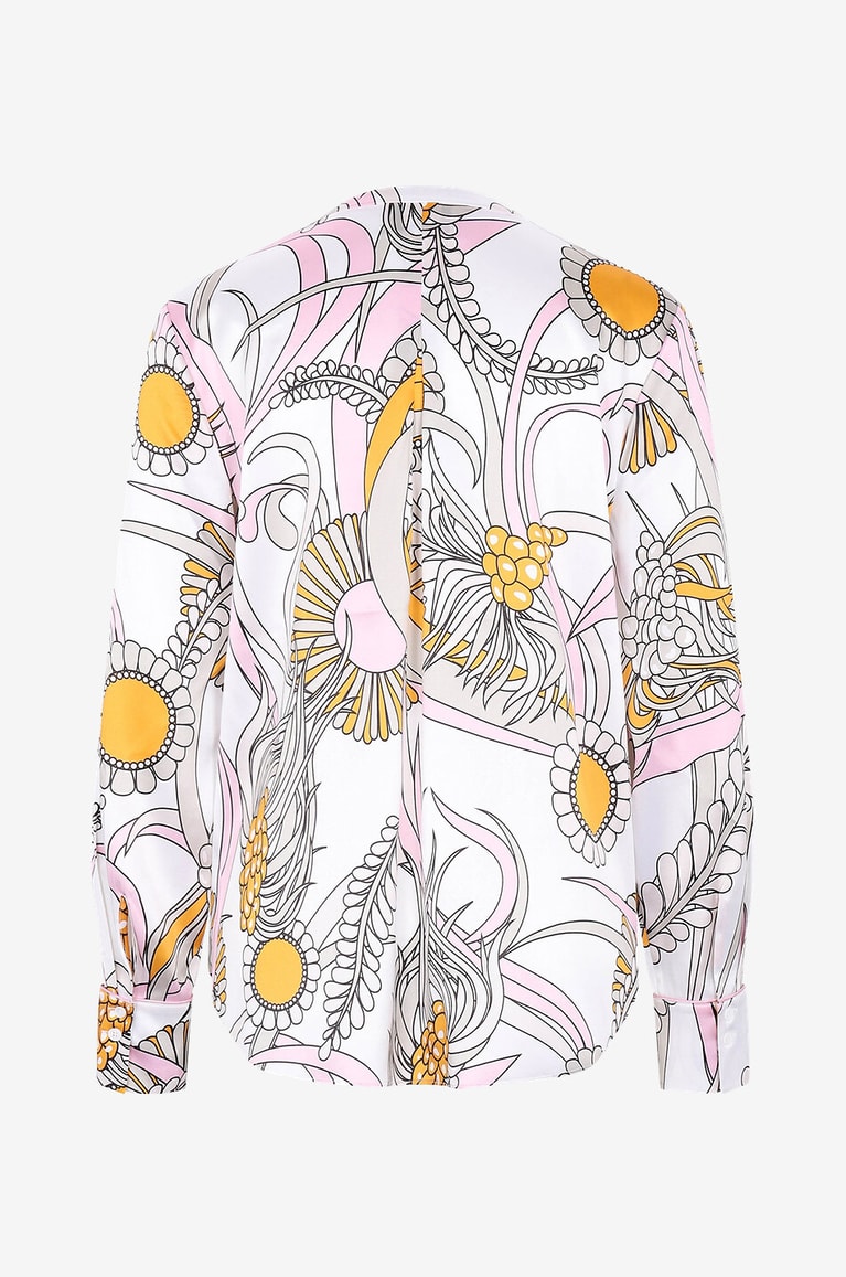 HERZEN'S ANGELEGENHE Silk long-sleeved blouse Women MULTI COLOURED 2