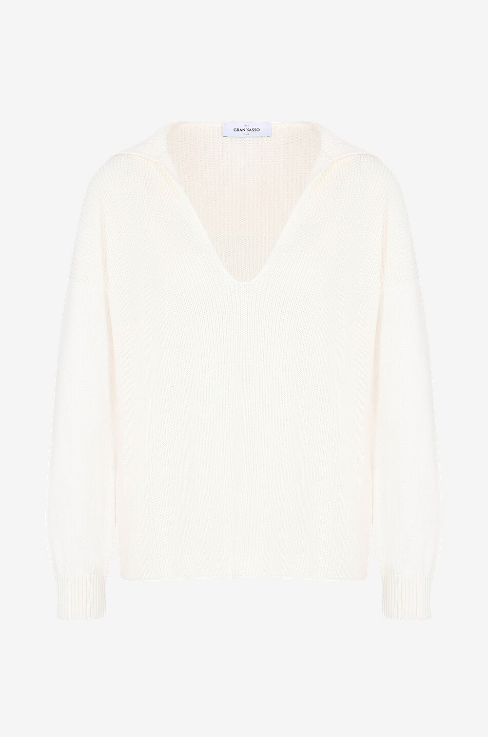 Pull à col V en coton