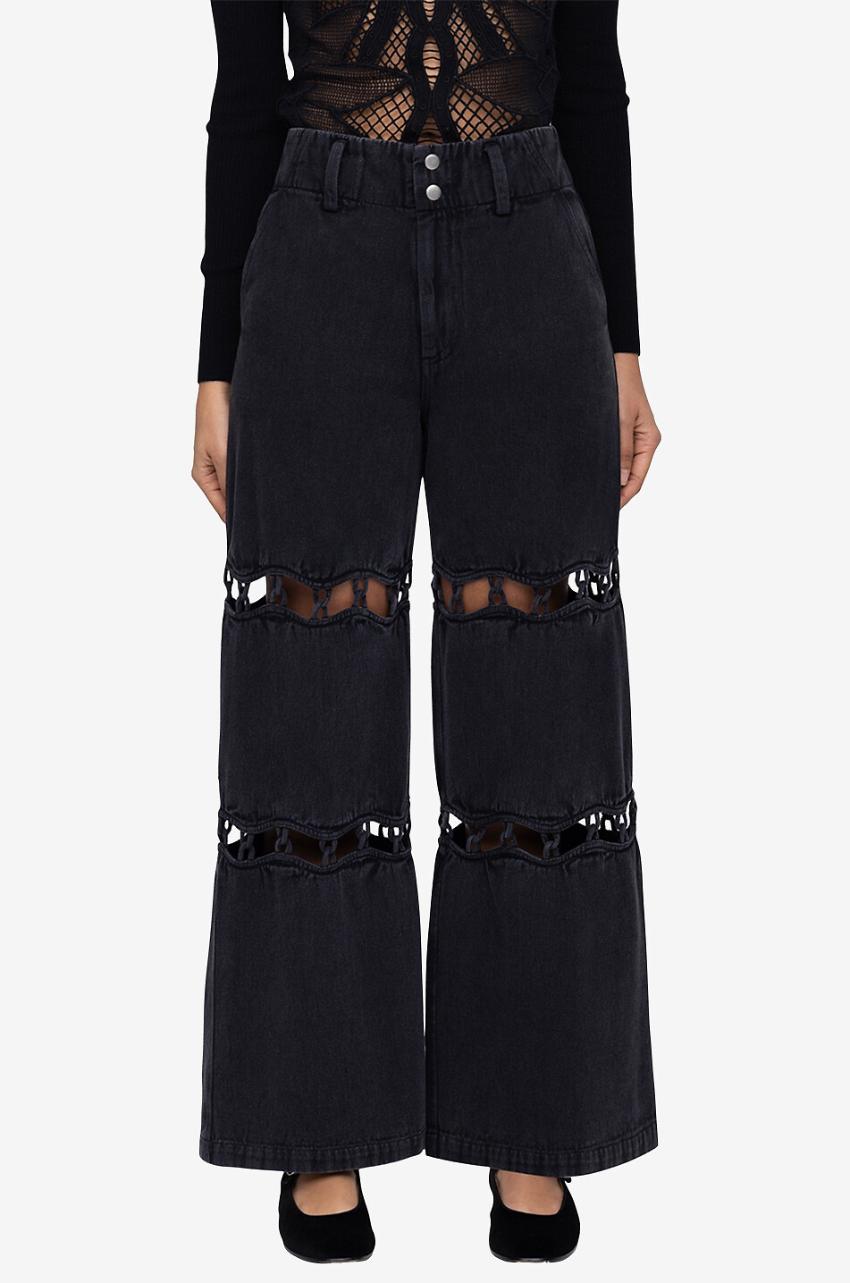 Jeans mit geradem Bein aus Baumwolle Luz