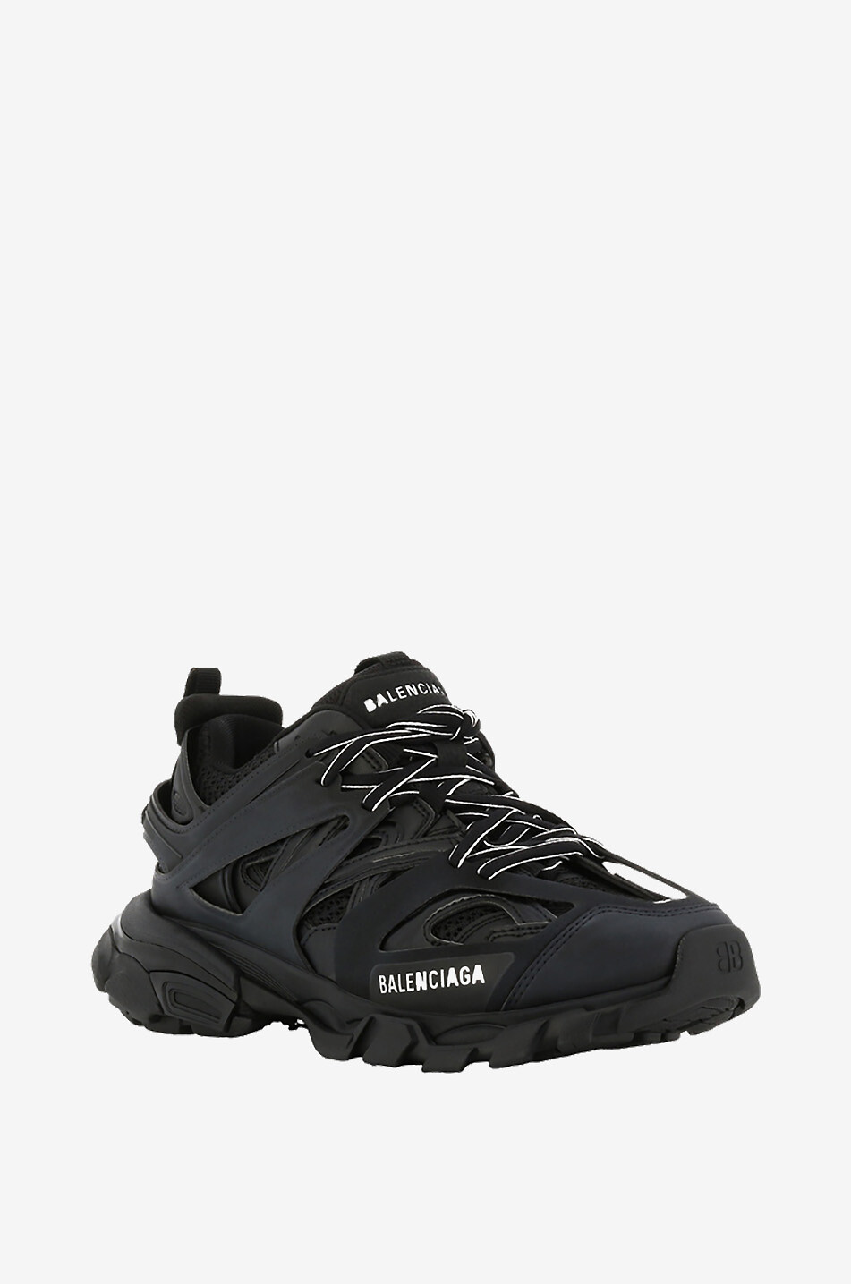 BALENCIAGA Track multi material sneakers with reflective details Women BLACK 1